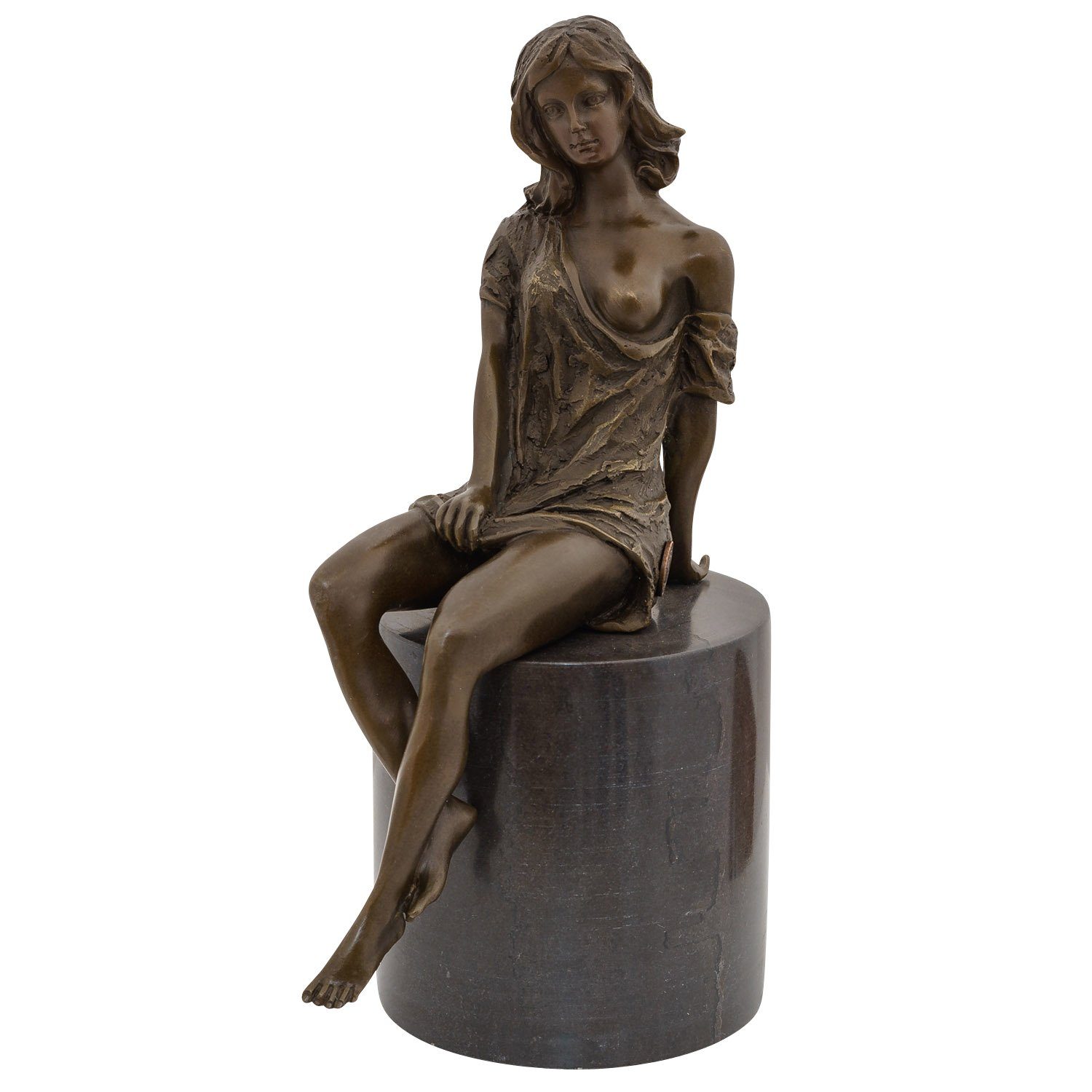 Antik-Stil Figur Erotik Bronze Aubaho im erotische Skulptur Bronzeskulptur Kunst Frau
