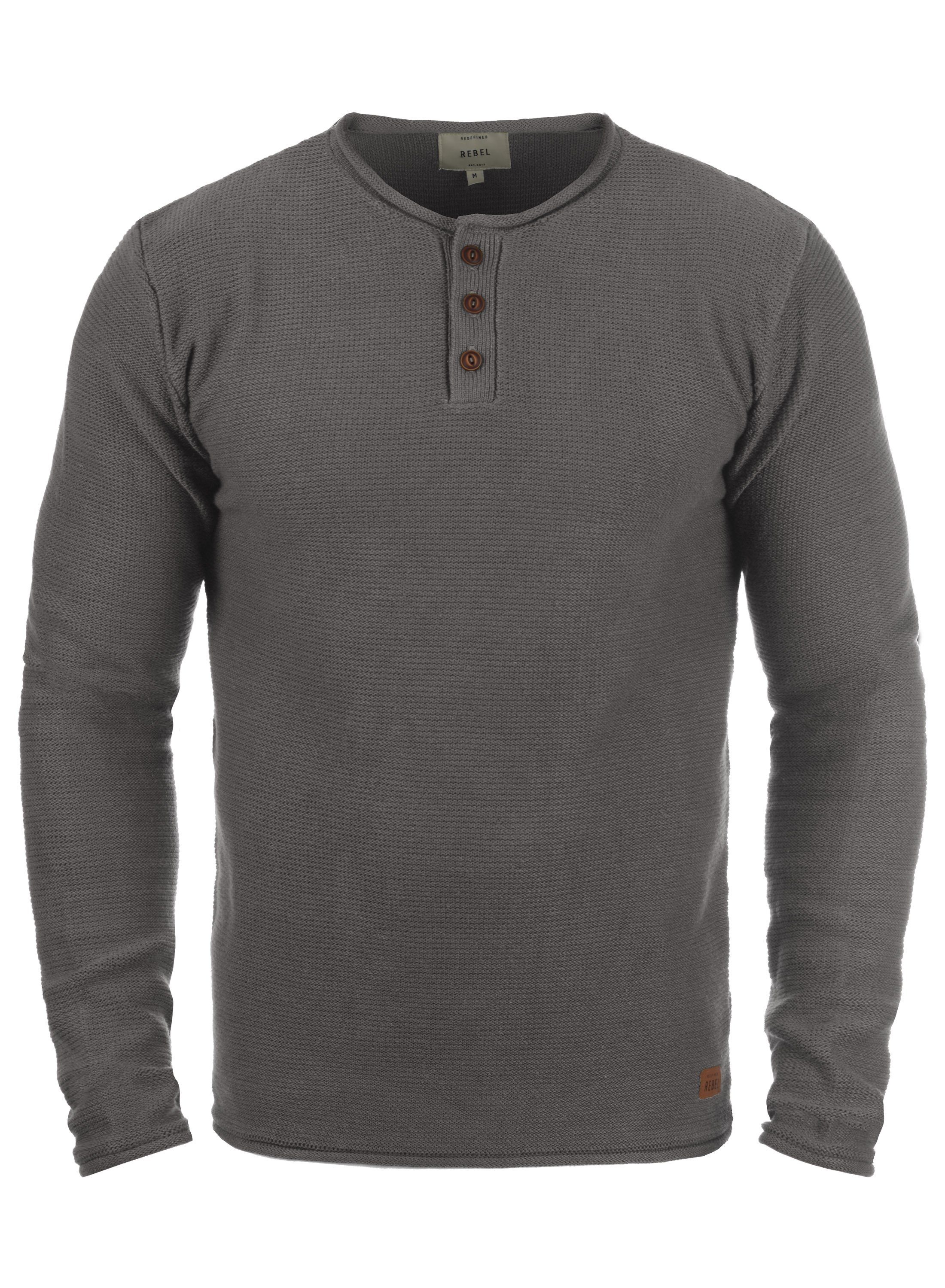 REDEFINED REBEL Strickpullover Milford Strickpulli mit Knopfleiste