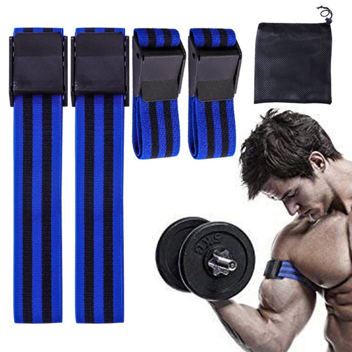 Jormftte Trainingsband Fitness-Blutfluss Beschränkung Band Bodybuilding für Fitness Blau
