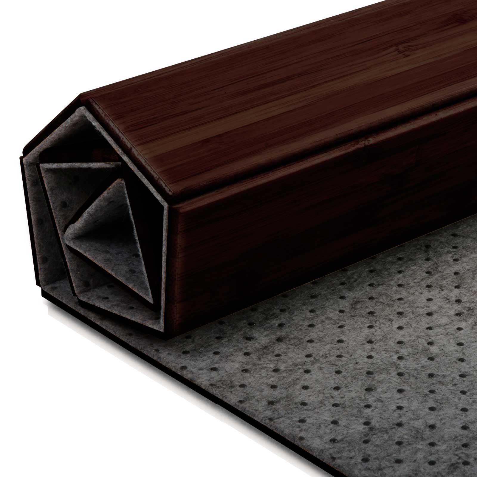 casa pura Badematte Emma, Höhe 8 mm, Hohe Stabilität und Festigkeit, 100% Bambus, Rechteckig, 100% Bambus