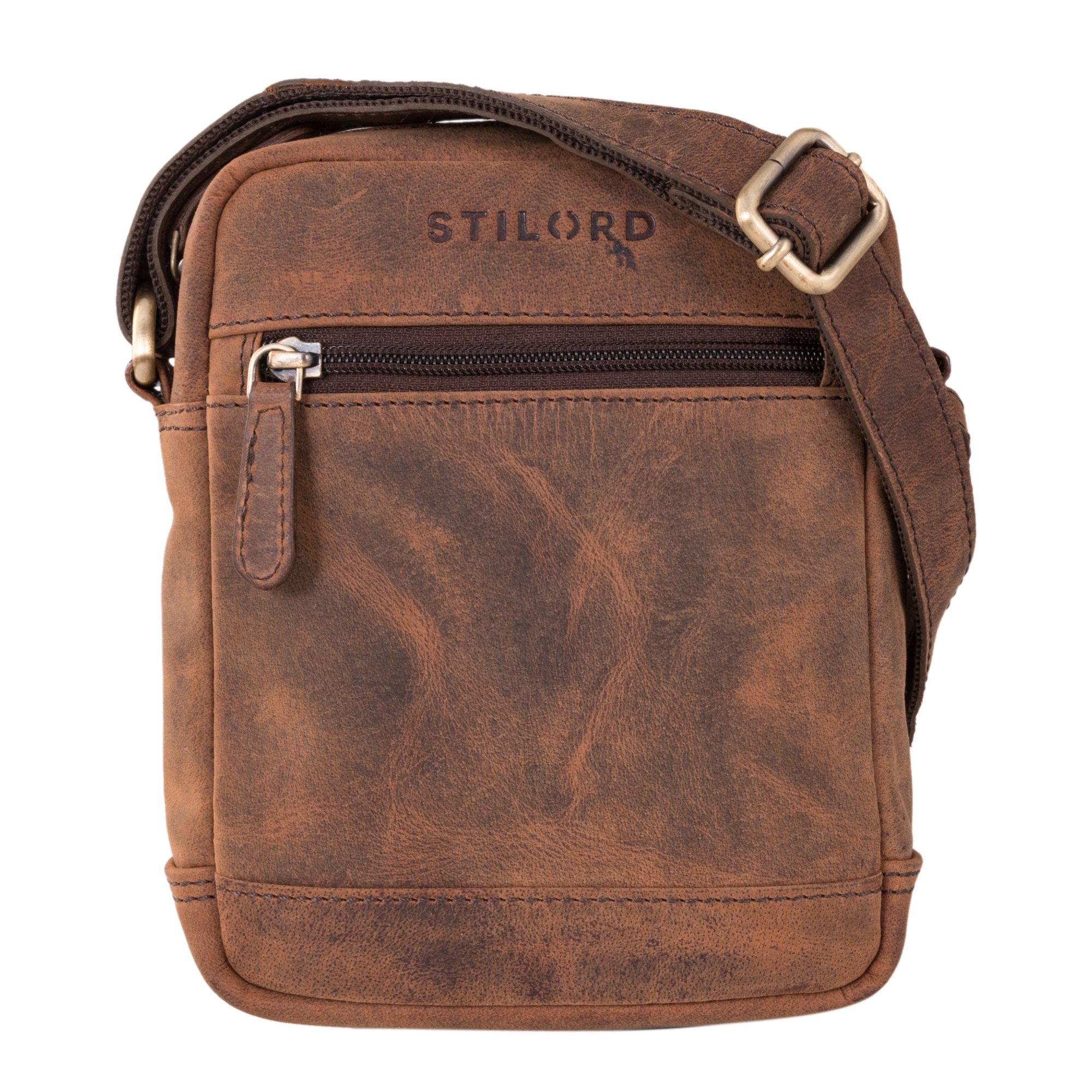 Schultertasche "Björn" Kleine Herren Tasche aus Echtleder