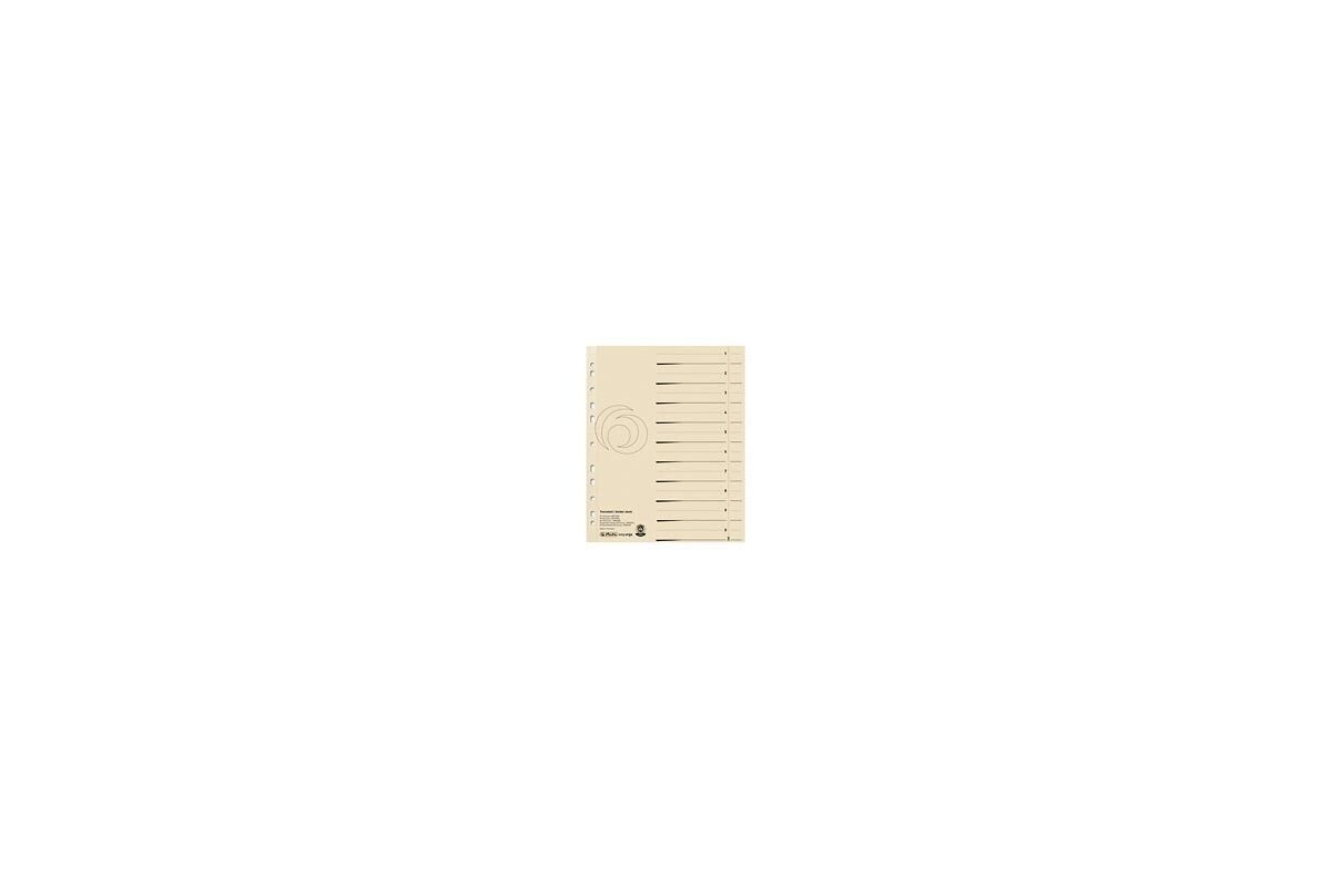 Herlitz Aktenordner Herlitz Trennblatt A4 Manilakarton chamois 50er Packung