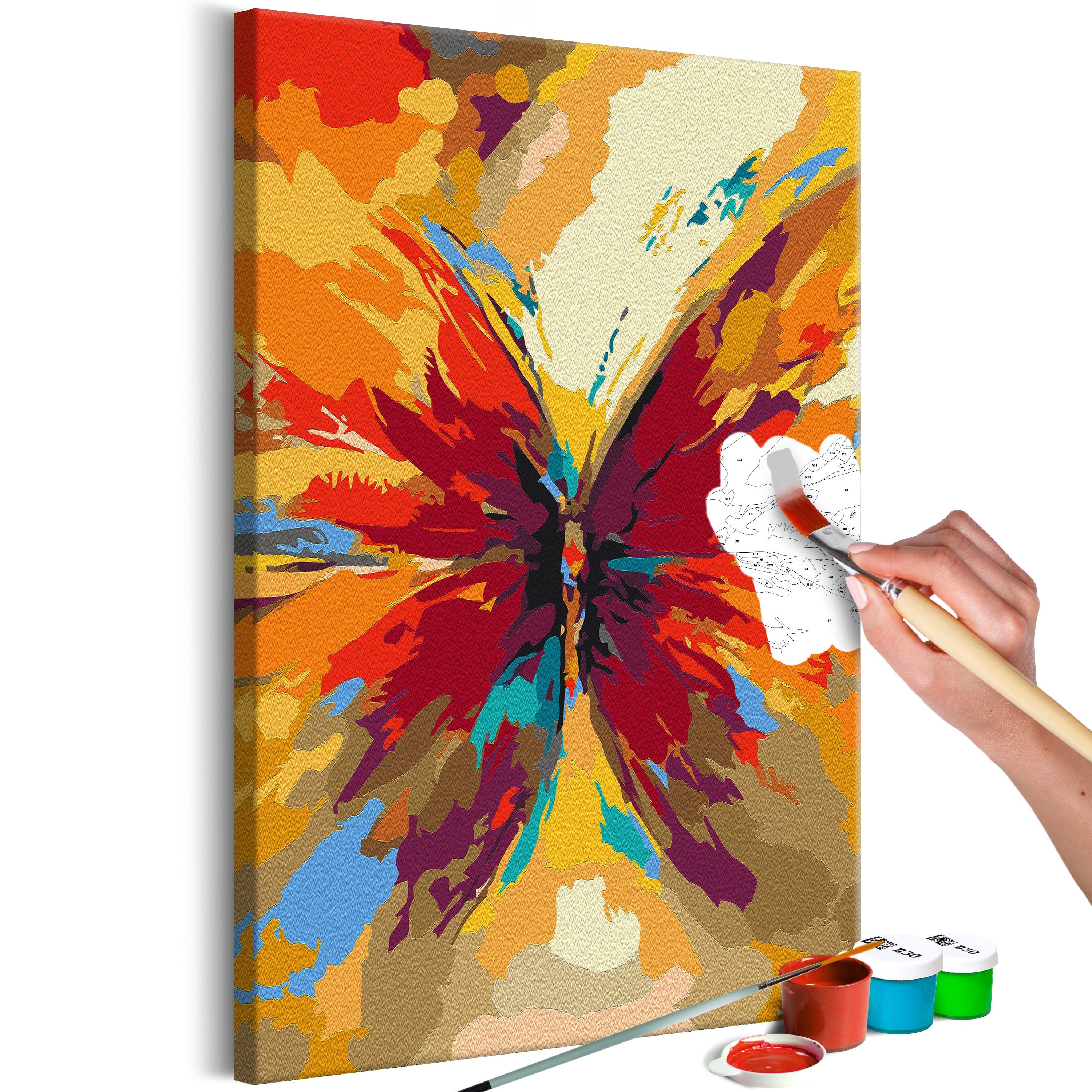 Artgeist Malen nach Zahlen Multicolored Butterfly