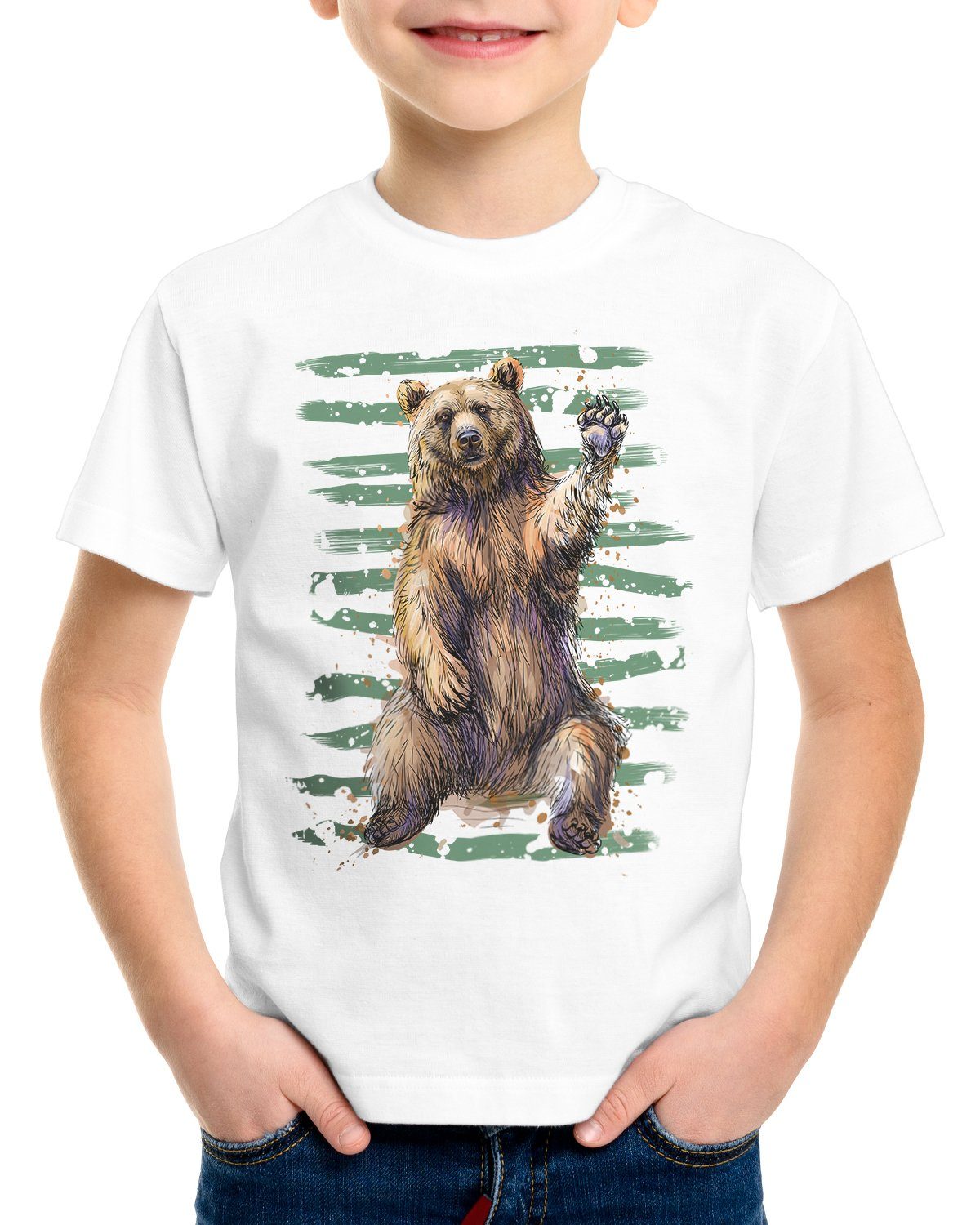 style3 TShirt Einsamer Bär rudel wald wildnis forst, Versandkosten
