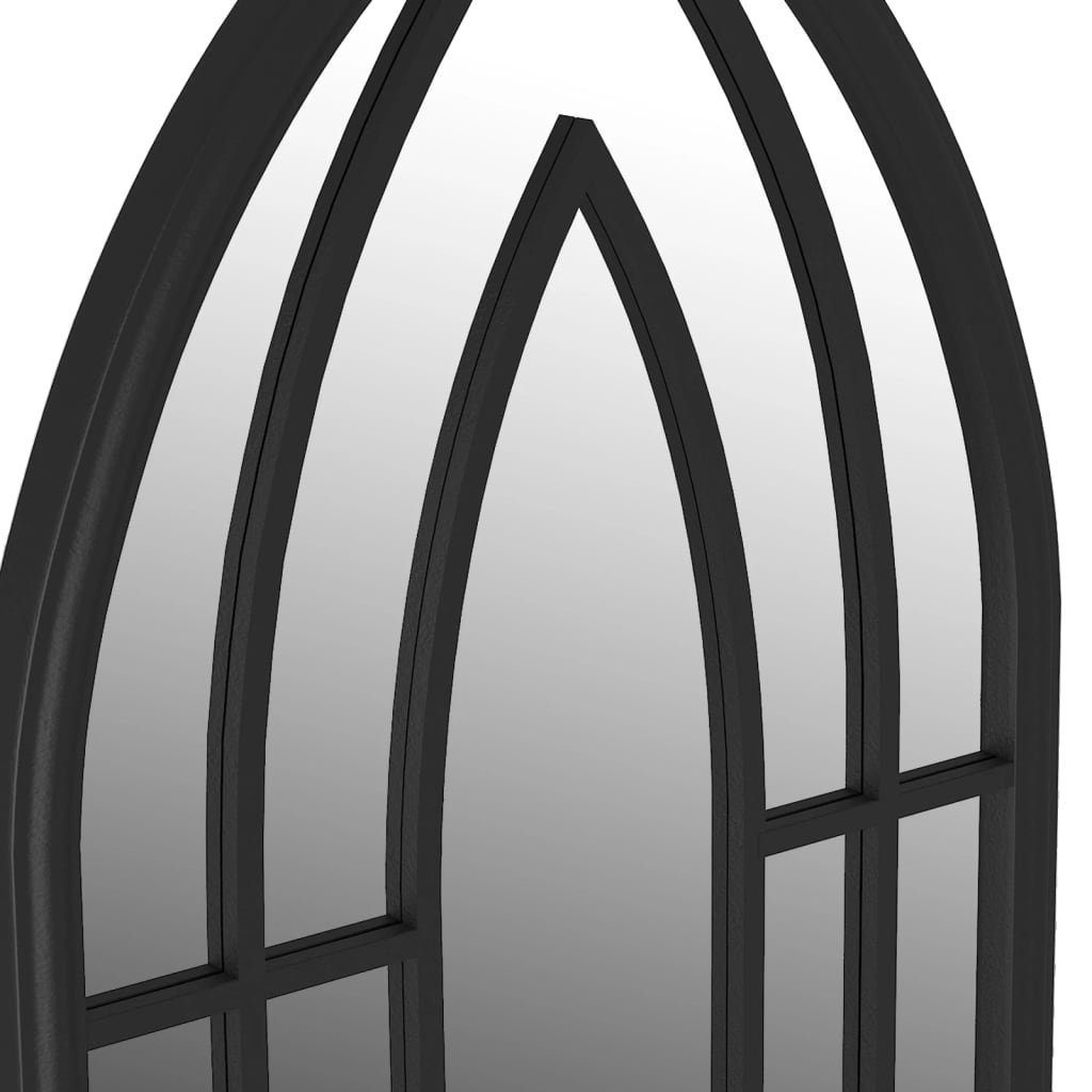 Wandspiegel 70x30 für Eisen furnicato den cm Innenbereich Spiegel Schwarz