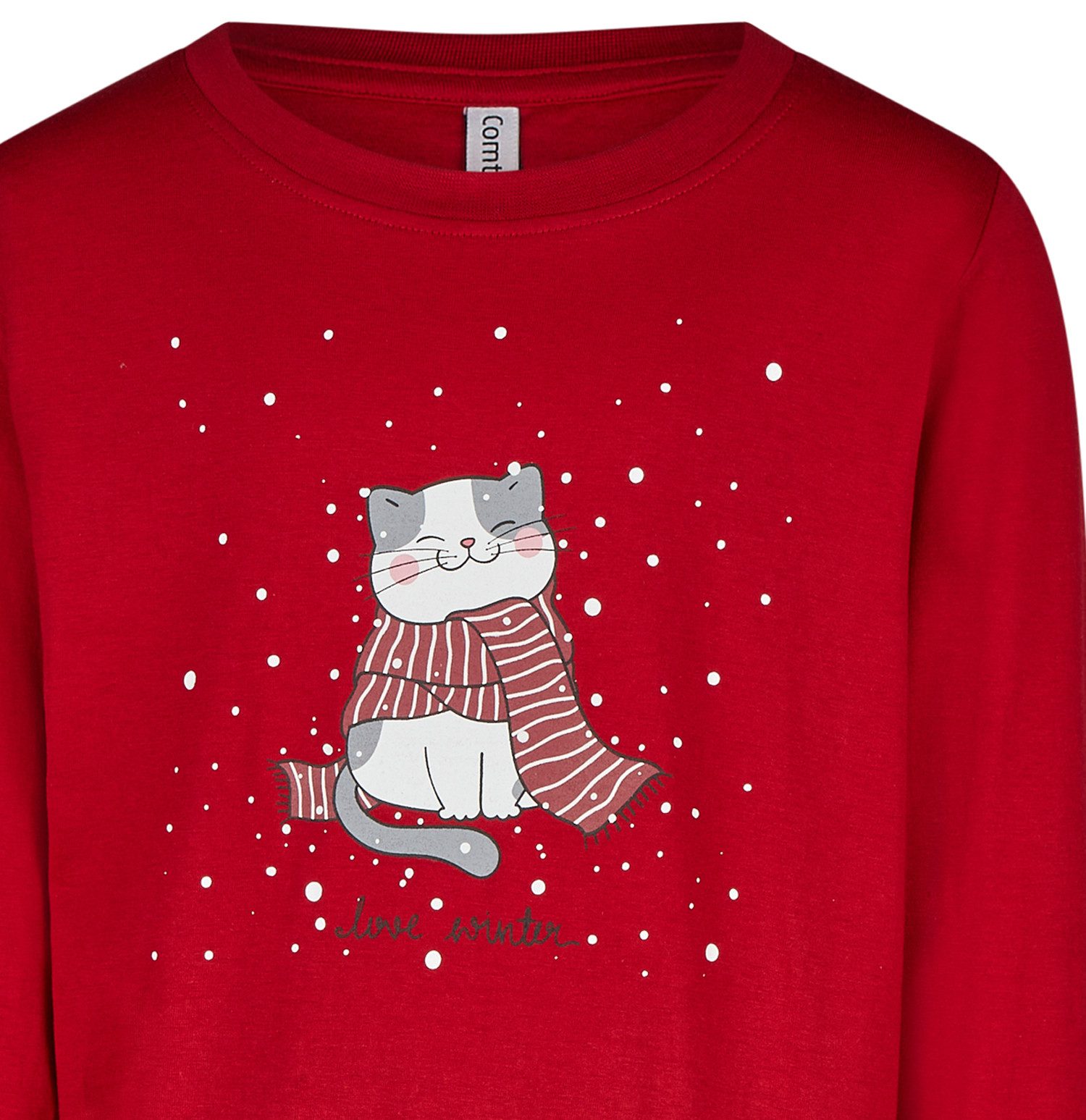 comtessa Schlafanzug Iceberg Buddies (Set, 2 tlg., 2-teilig) Mädchen Pyjama lang Langarm Baumwolle Winter