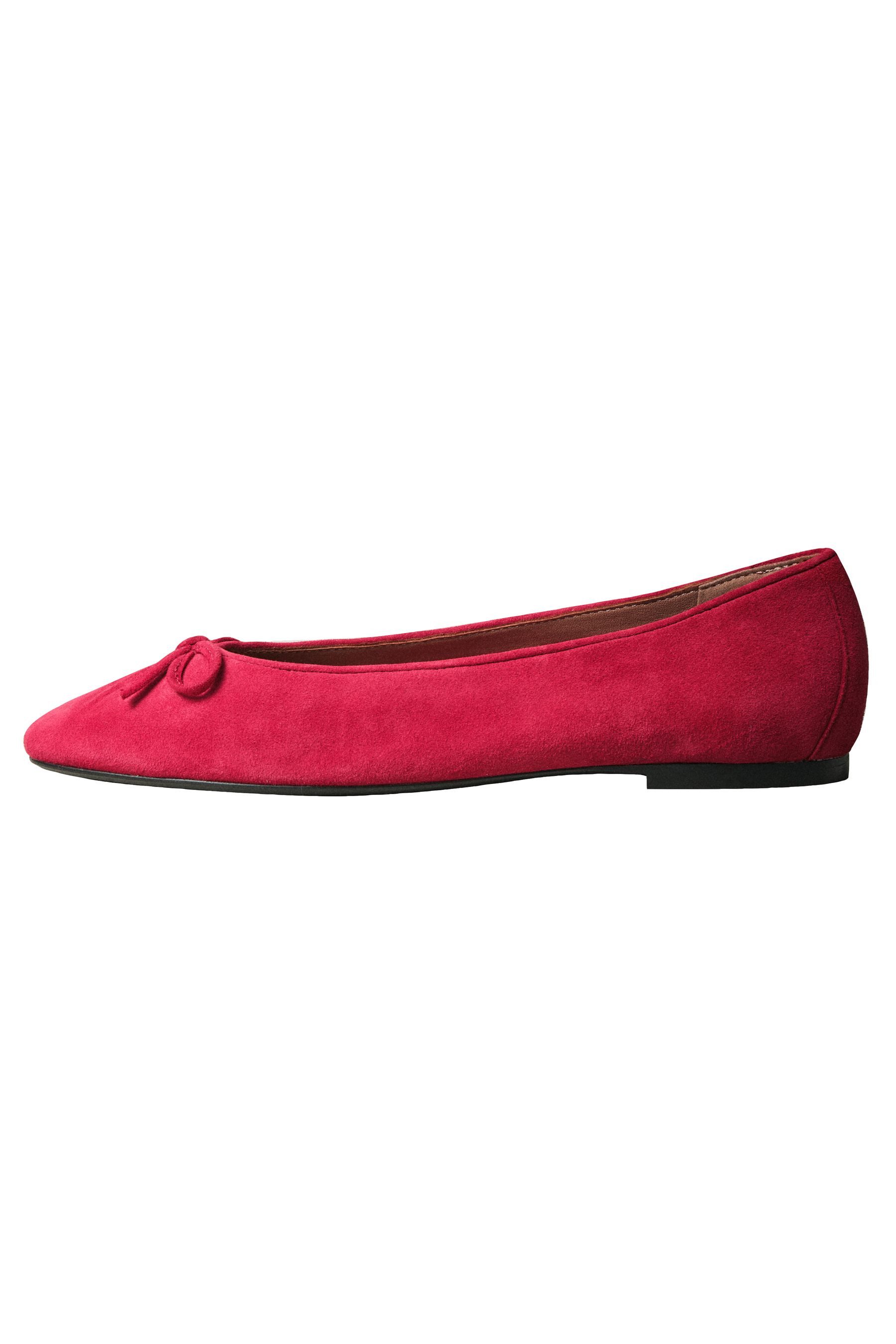 Next N. Premium Ballerinas aus Leder mit Raffung Ballerina