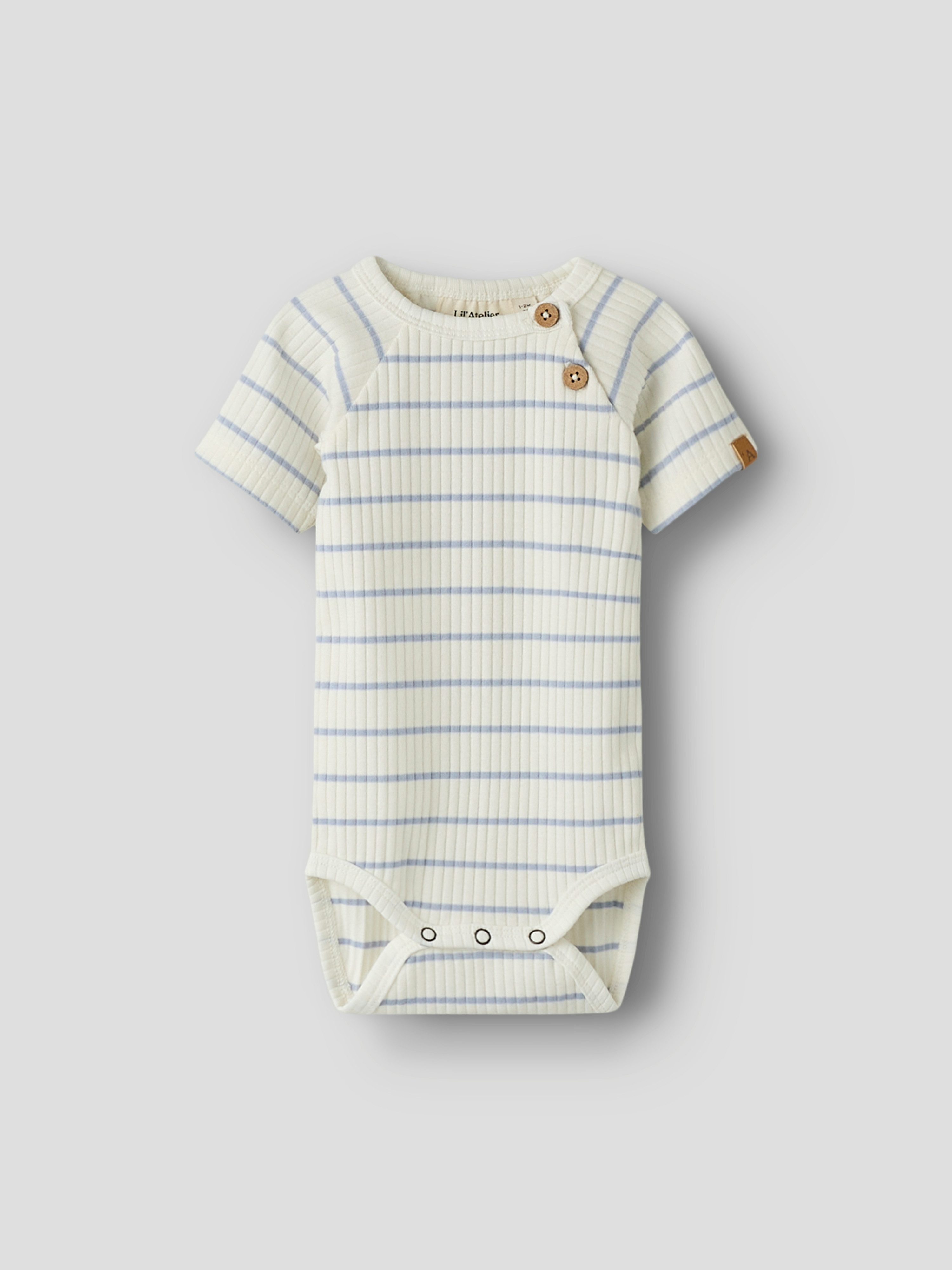 Lil' Atelier Kurzarmbody NBMKAIL SS SLIM BODY LIL NOOS Baumwollmischung, Kurzarm