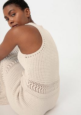 Hessnatur Strickkleid Crochet Slim aus reiner Bio-Baumwolle (1-tlg)