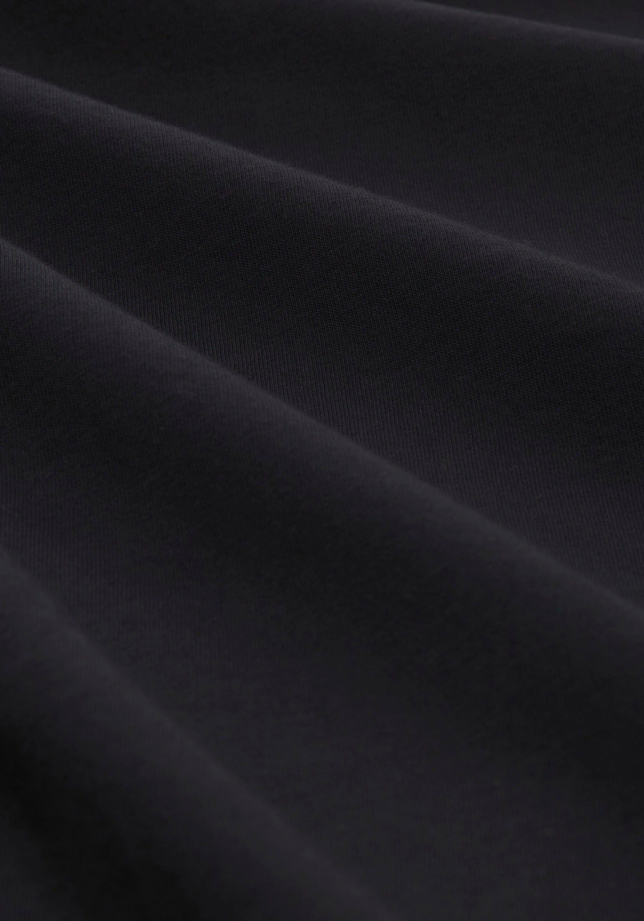 3/4-Arm-Shirt uni schwarz-geringelt Doppel (Packung, schwarz, immer 2-tlg., Ringel - TAILOR im 2er-Pack) TOM +