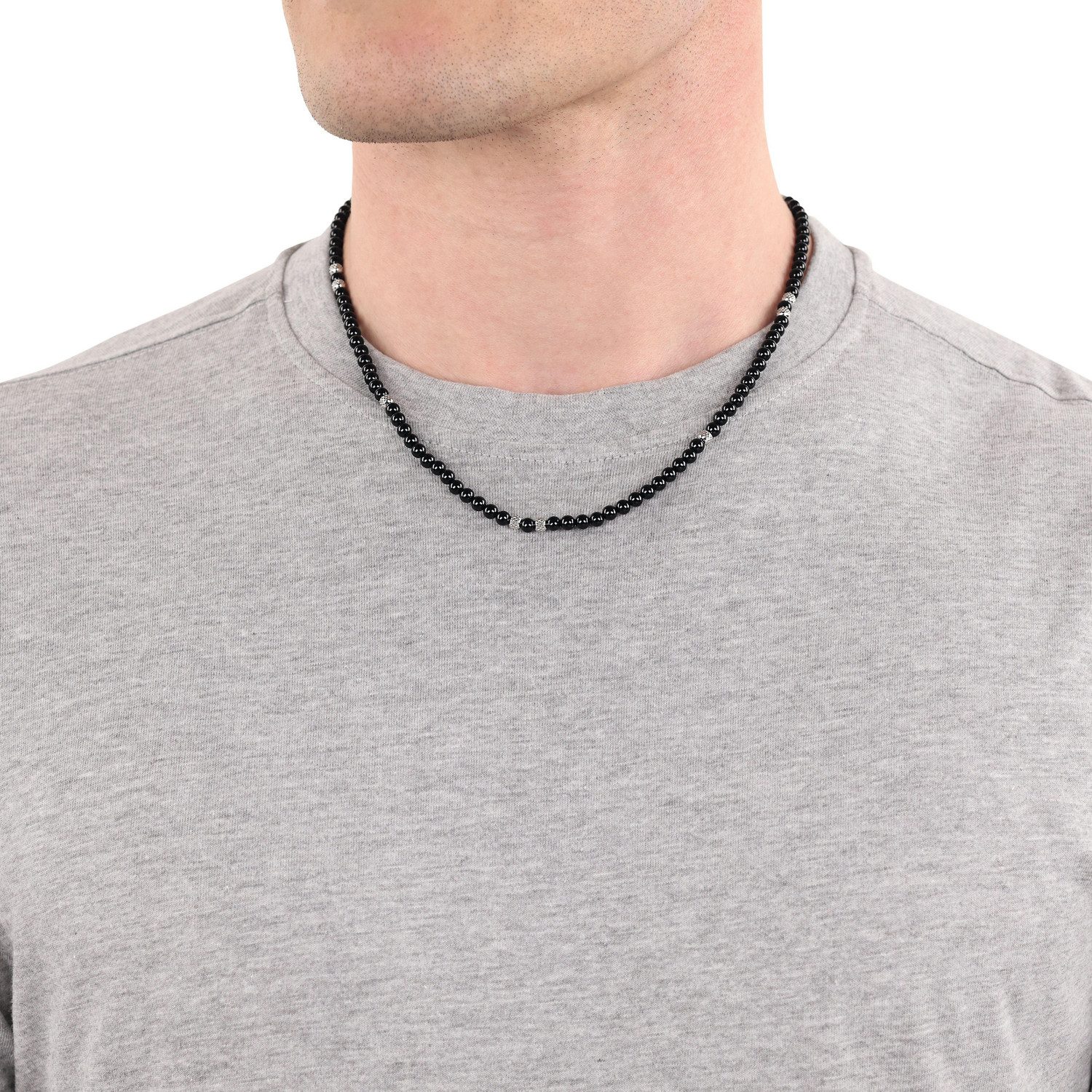 Amor Kette mit Anhänger, mit Achat