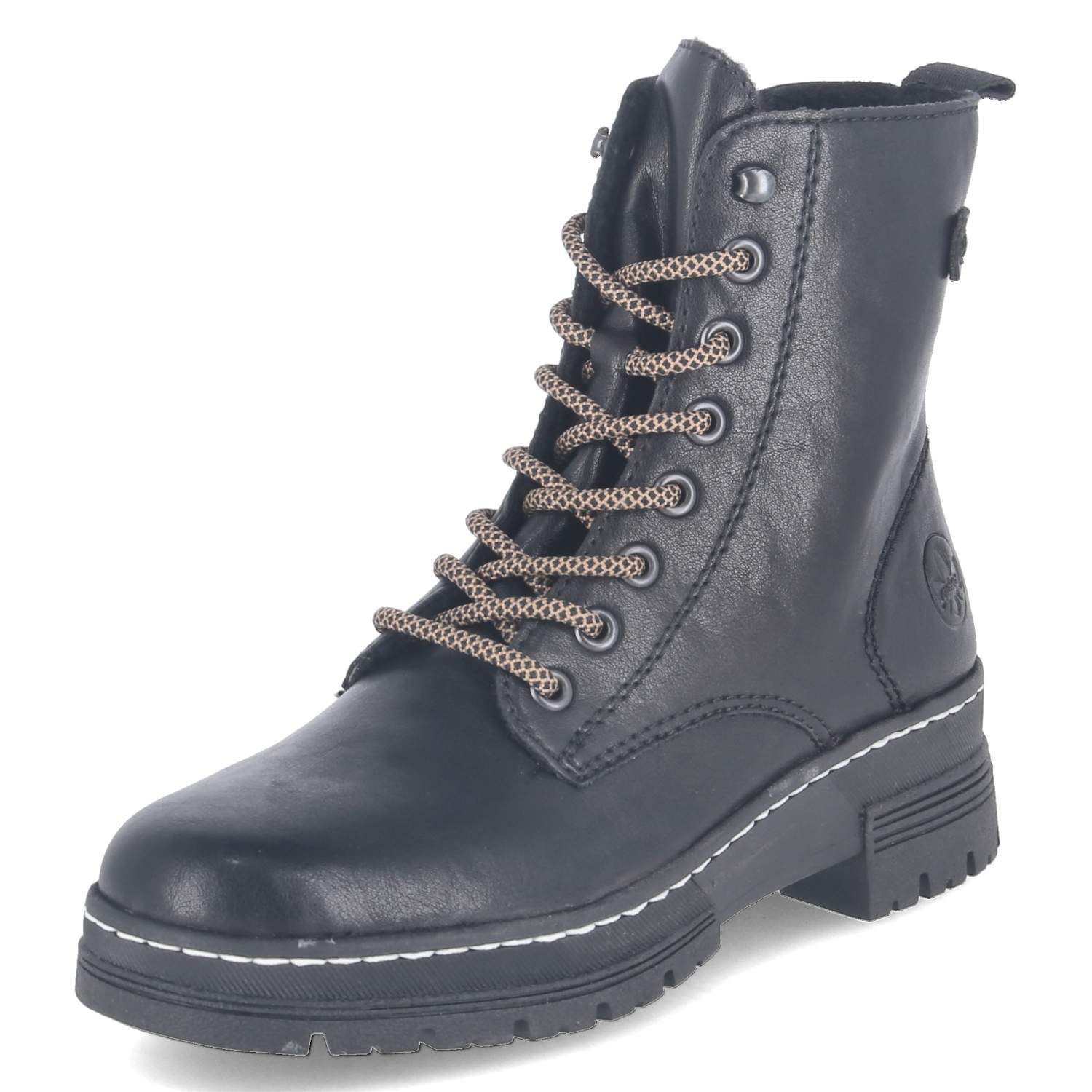 Rieker Rieker 73850-00 Damen Synthetik schwarz Schnürstiefel günstig online kaufen