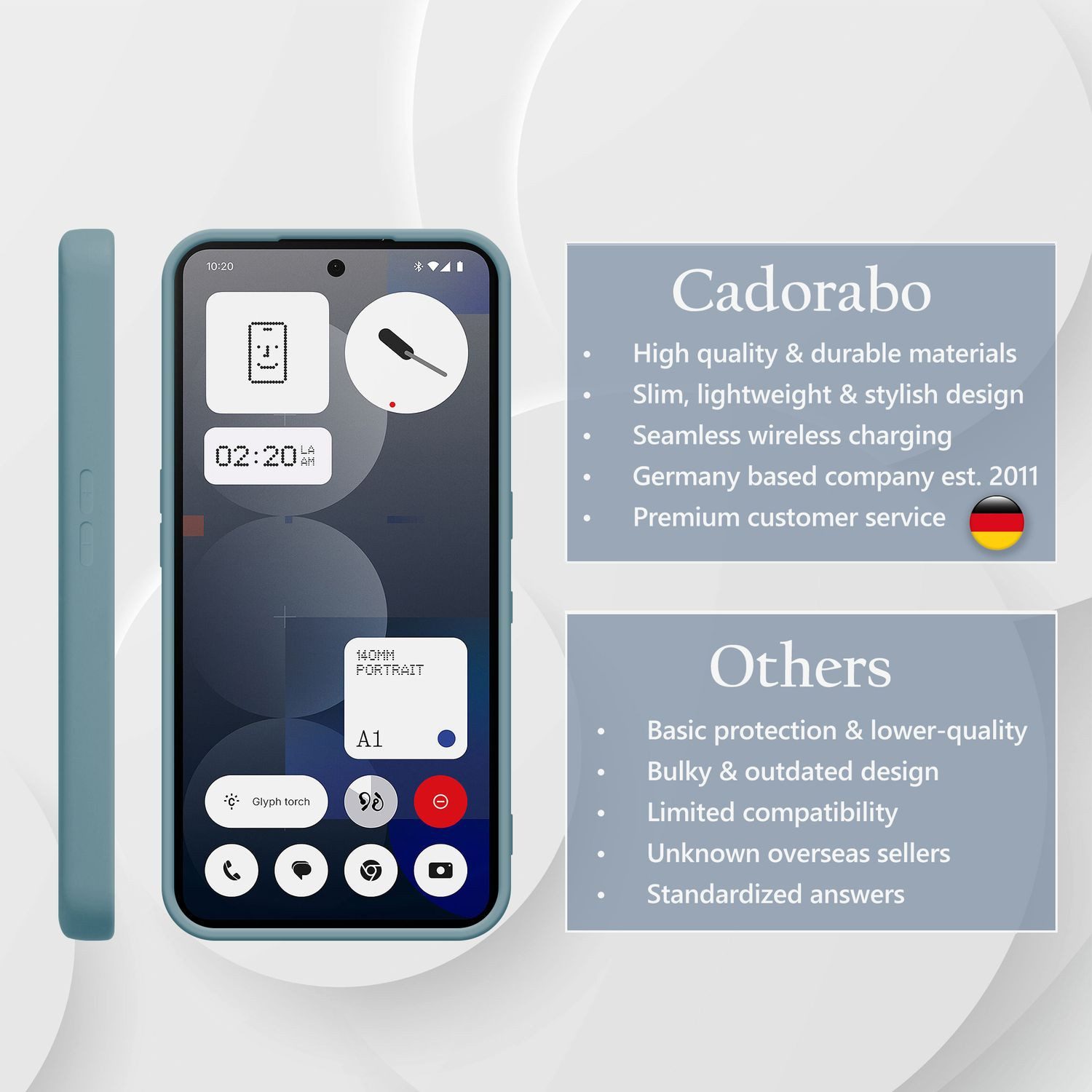 Cadorabo Handyhülle für Nothing Phone 3a Pro Hülle Nothing Phone 3a Pro, Hülle TPU Silikon Schutzhülle Flexible Handyhülle Cover Case