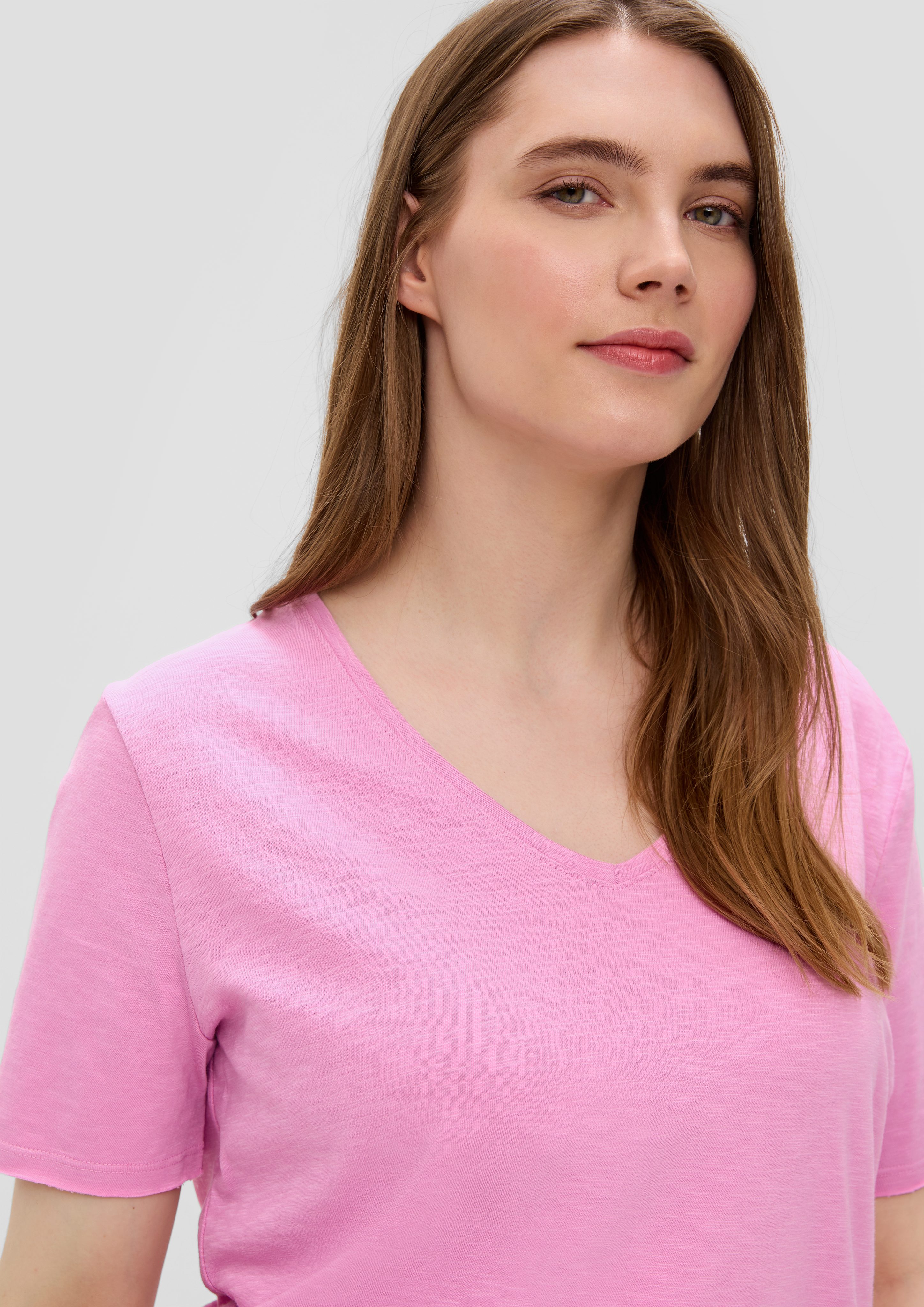 s.Oliver Kurzarmshirt T-Shirt mit Garment Dye günstig online kaufen