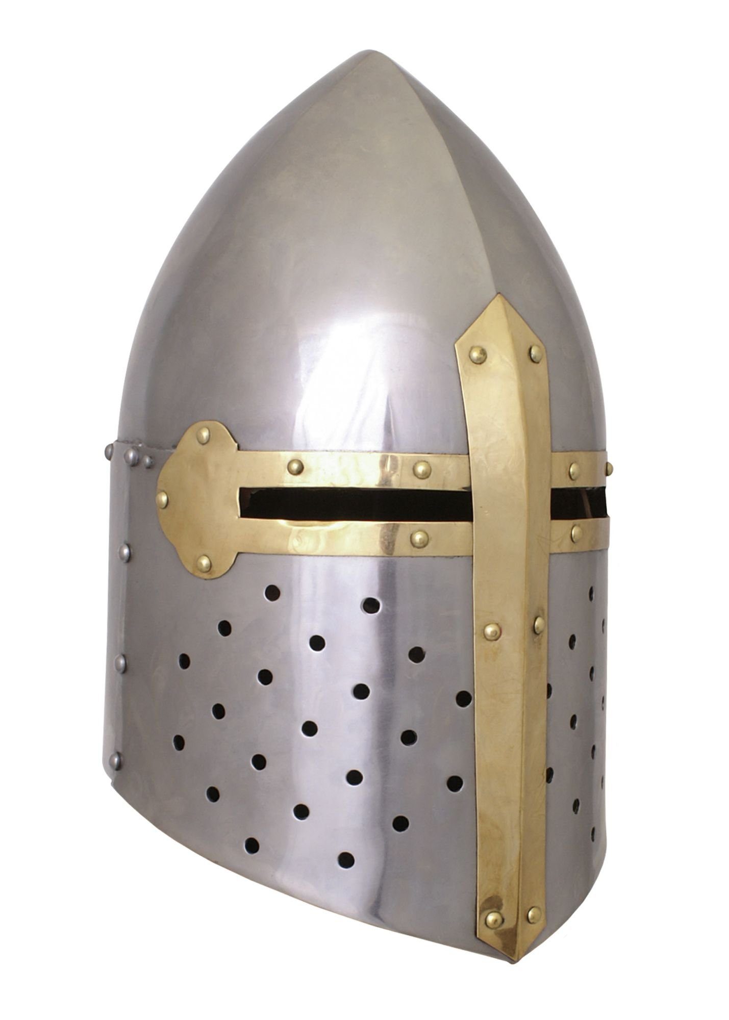 Ritter-Kostüm Topfhelm -Sugar Loaf- um circa 1330