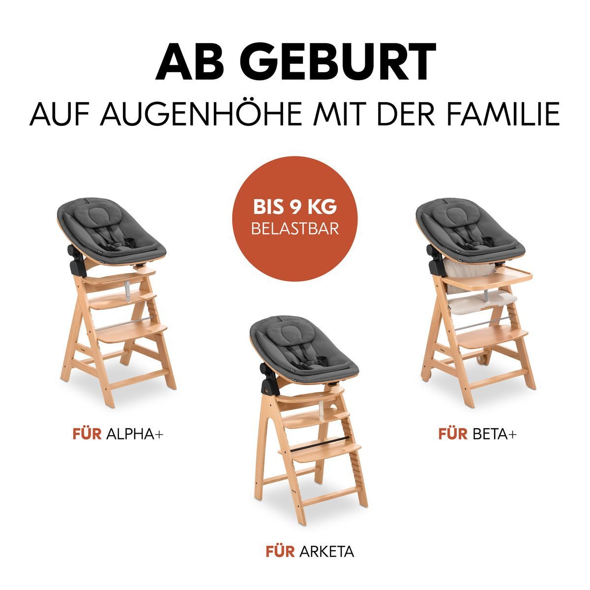 Hauck Babywippe Highchair Bouncer Eco - Deep Grey