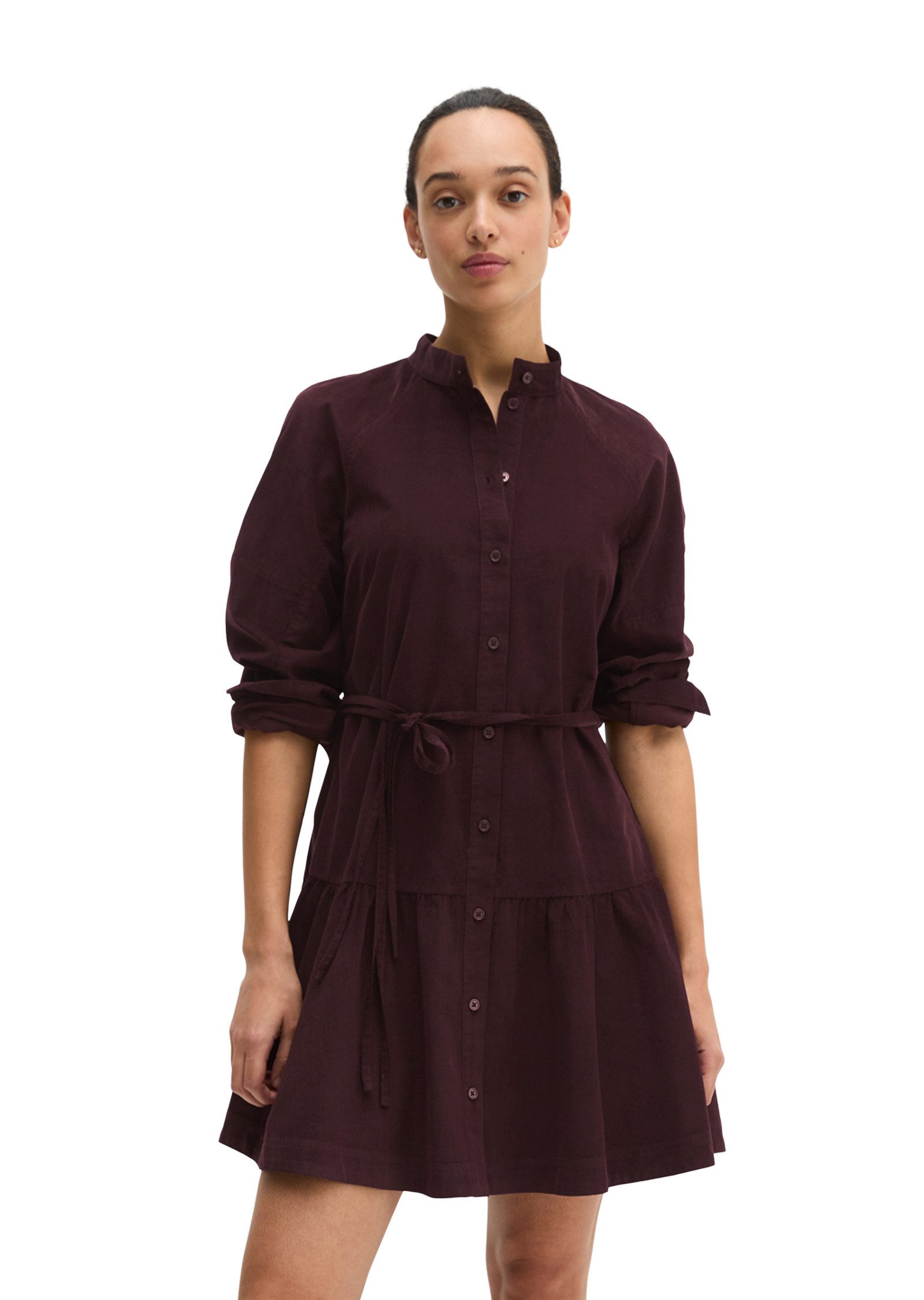 Marc O'Polo Minikleid in samtiger Cord-Qualität