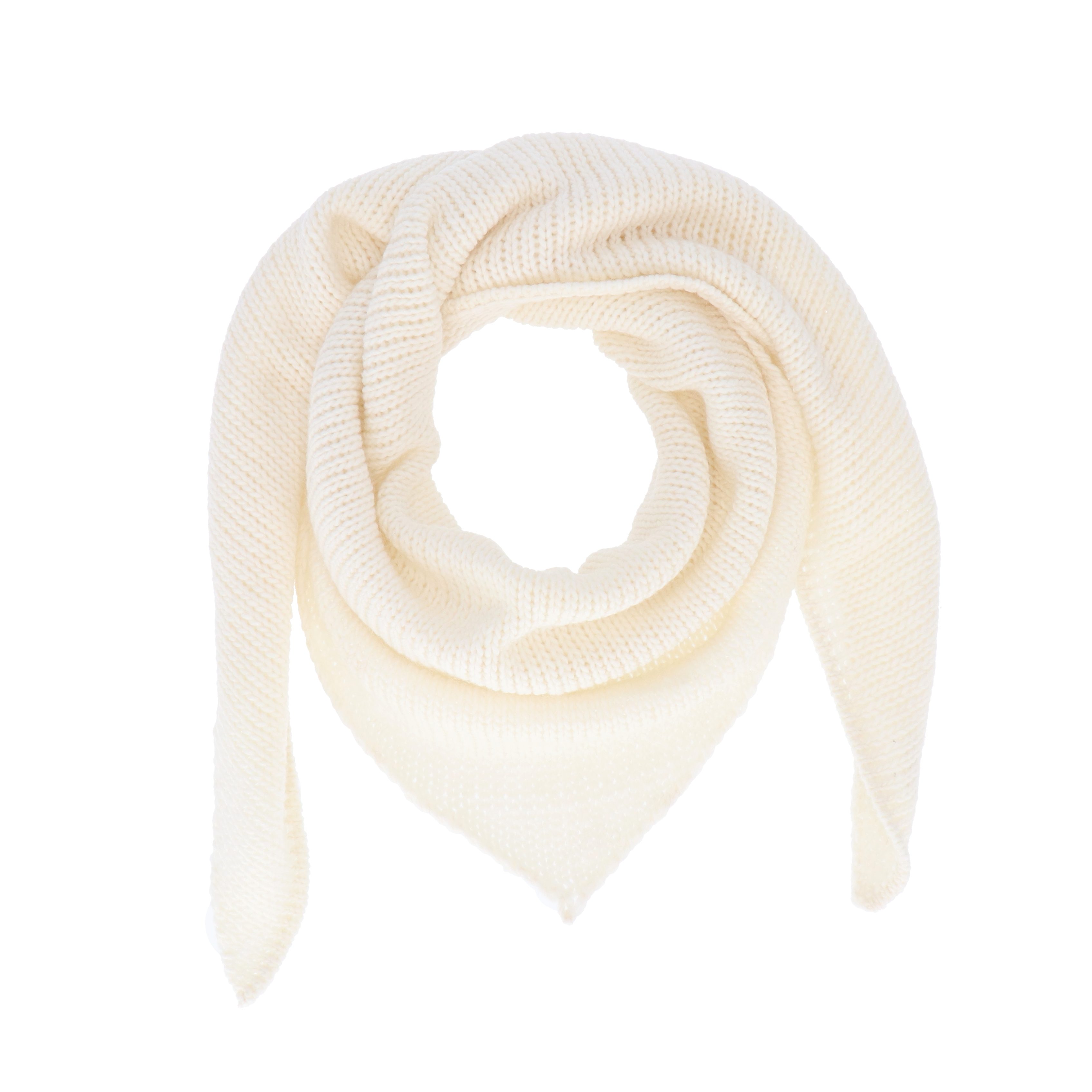 halsüberkopf Accessoires Strickschal Dreieckschal uni, Made in Germany!