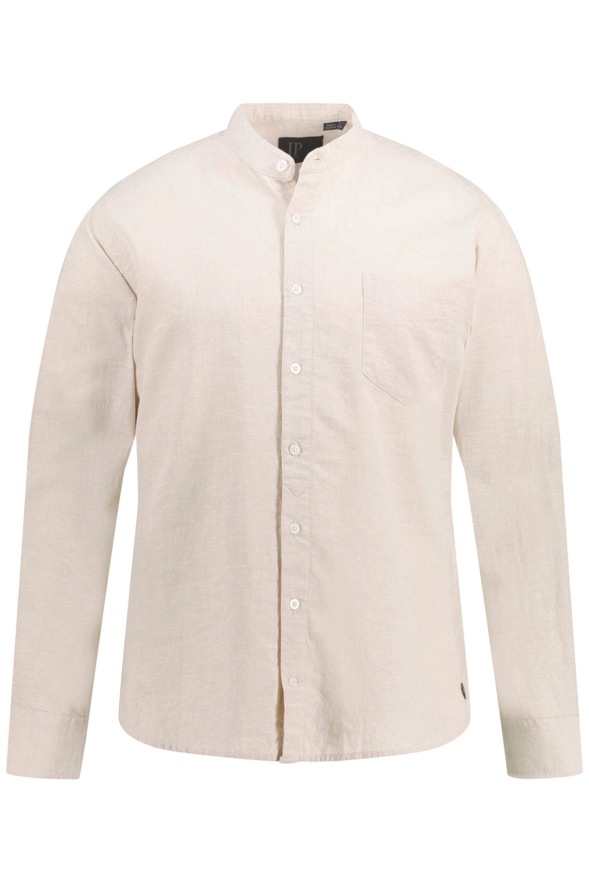 JP1880 Businesshemd JP1880 Hemd Langarm Leinenmix Stehkragen bis 8 XL günstig online kaufen