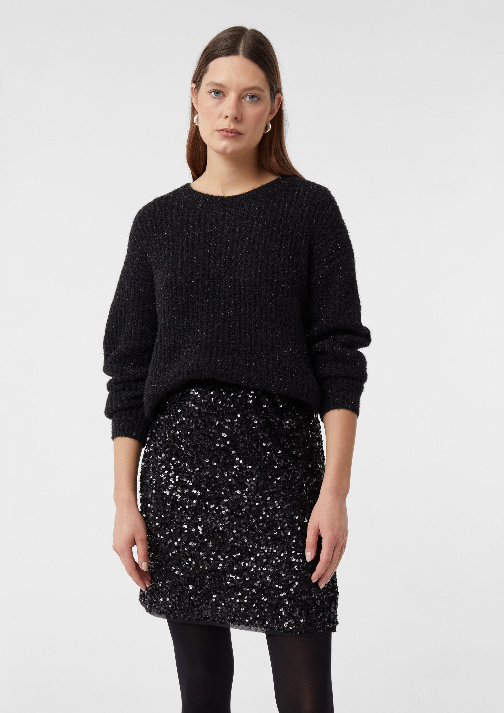 comma Minirock Rock Kurzer Paillettenrock