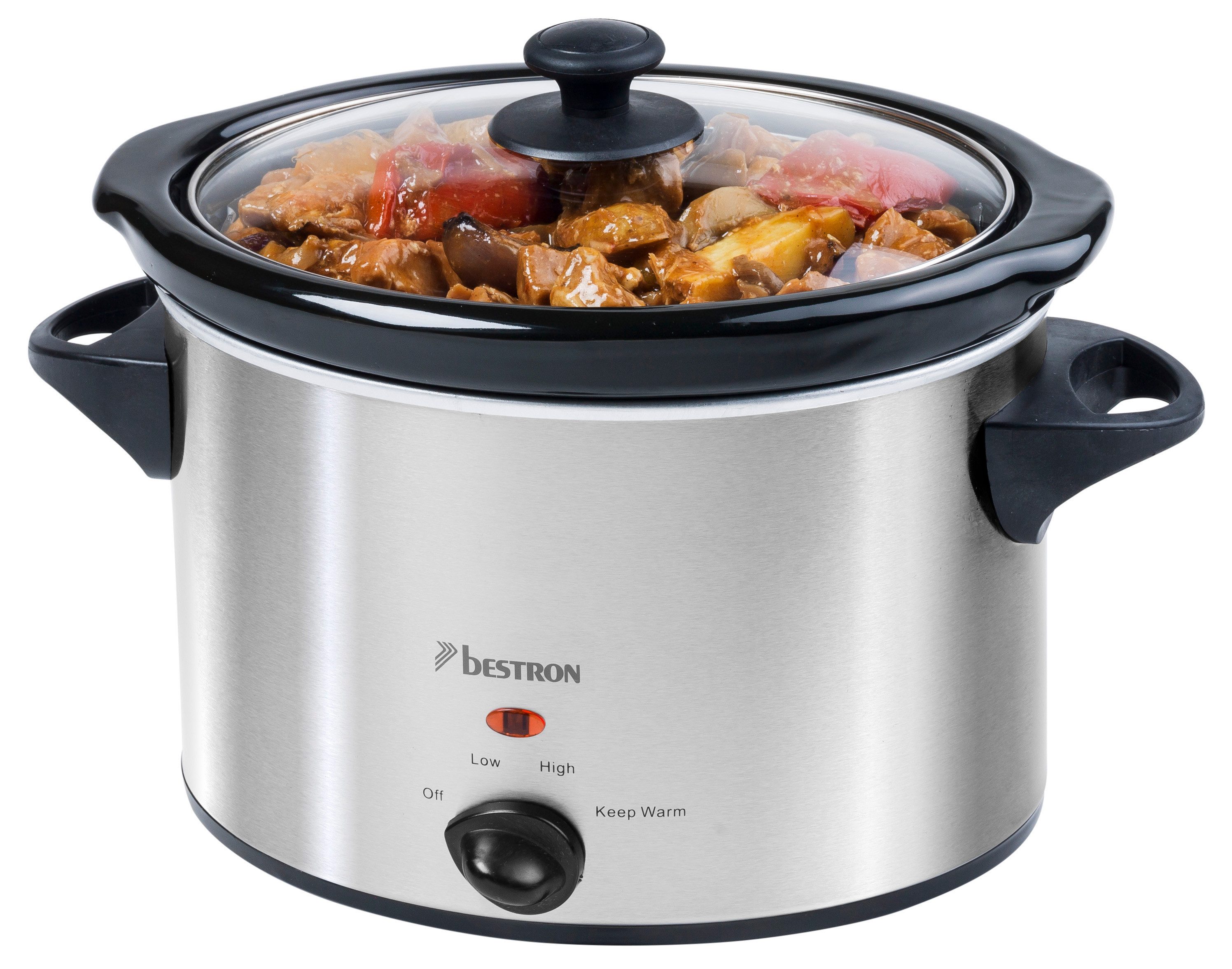 bestron Schongarer ASC350, 180 W, ideal für 4 Personen, spülmaschinenfeste Innenwanne