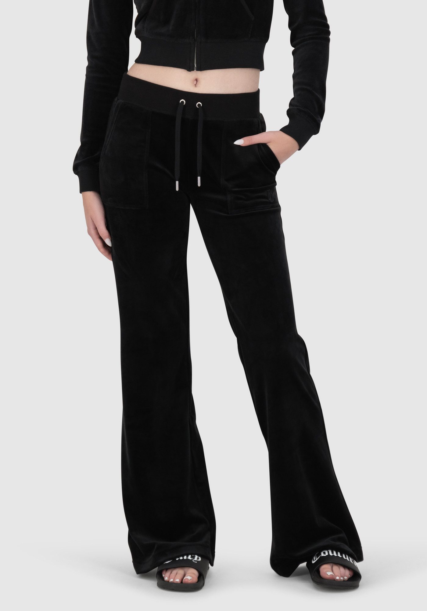 Juicy Couture Sweathose LAYLA LOW RISE POCKETED FLARE PANT Damen Trainingsh günstig online kaufen