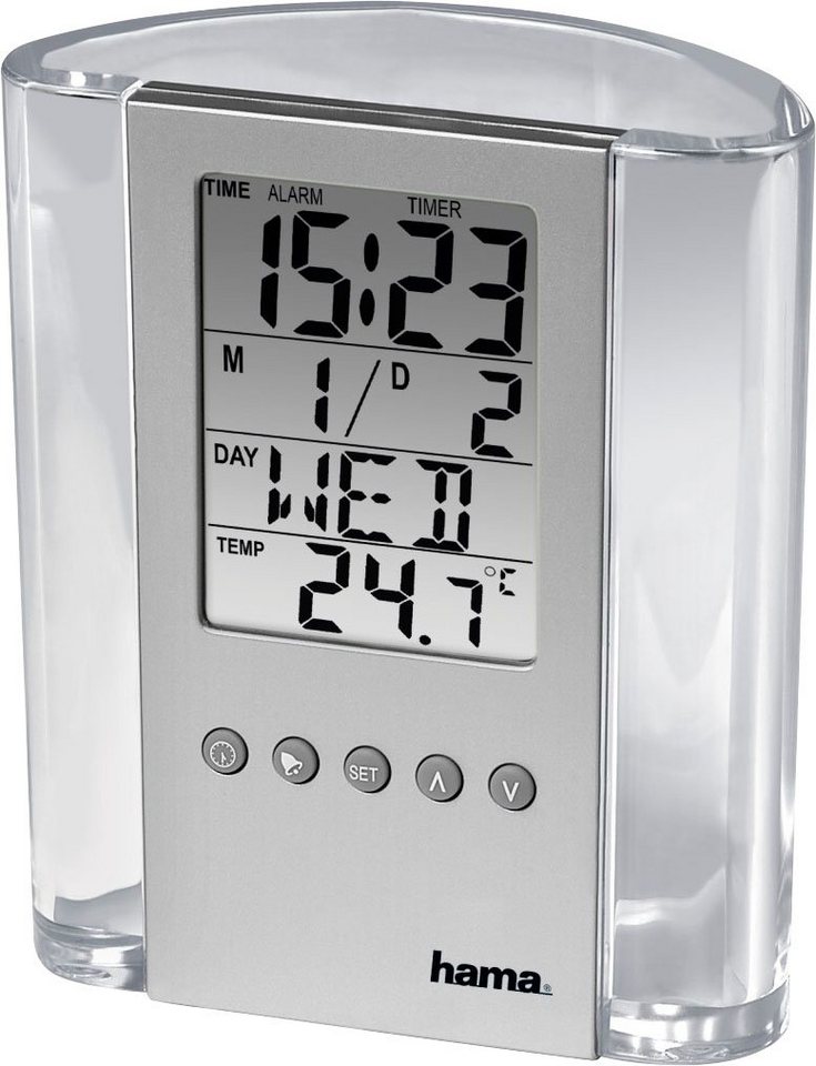 Hama LCD-Thermometer und Stifthalter Innenwetterstation
