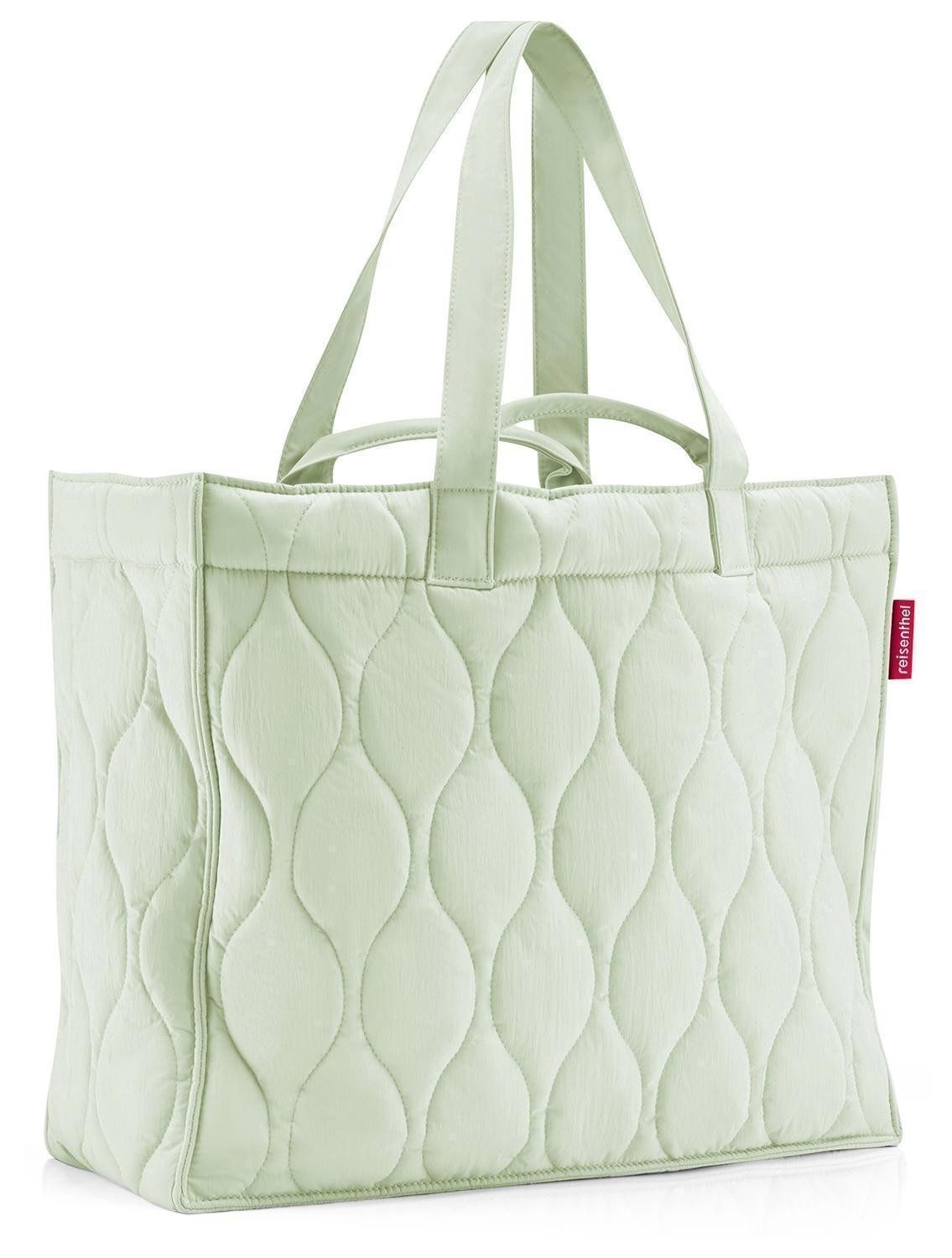 REISENTHEL® Tragetasche SOFTSHOPPER PUFFER ICED MATCHA, Salbeigrün, Salbeigrün, Polyester, 28 Liter, Tragegriffe, B 47 x H 38,5 x T 18 cm