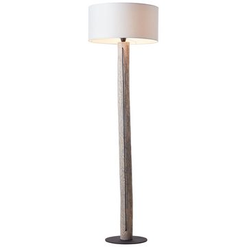 Lightbox Stehlampe, ohne Leuchtmittel, Stehlampe, 1,6 m Höhe, Ø 50 cm, E27, max. 25 W, Schalter, Holz/Textil