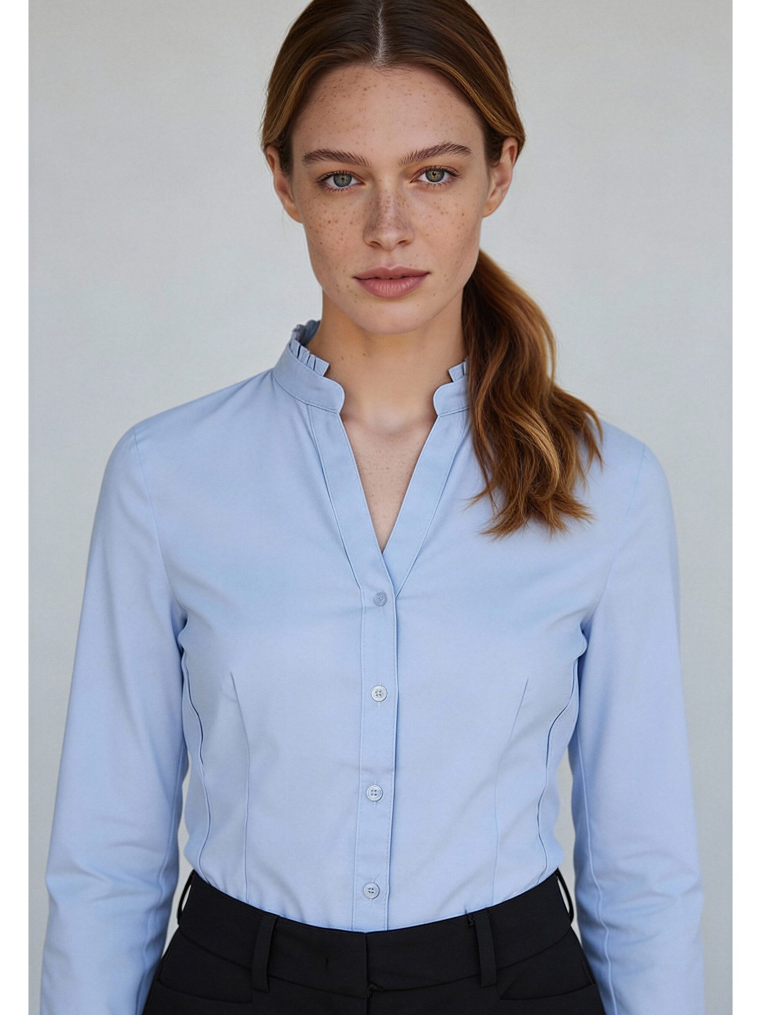 MORE&MORE Langarmbluse Stretchbluse