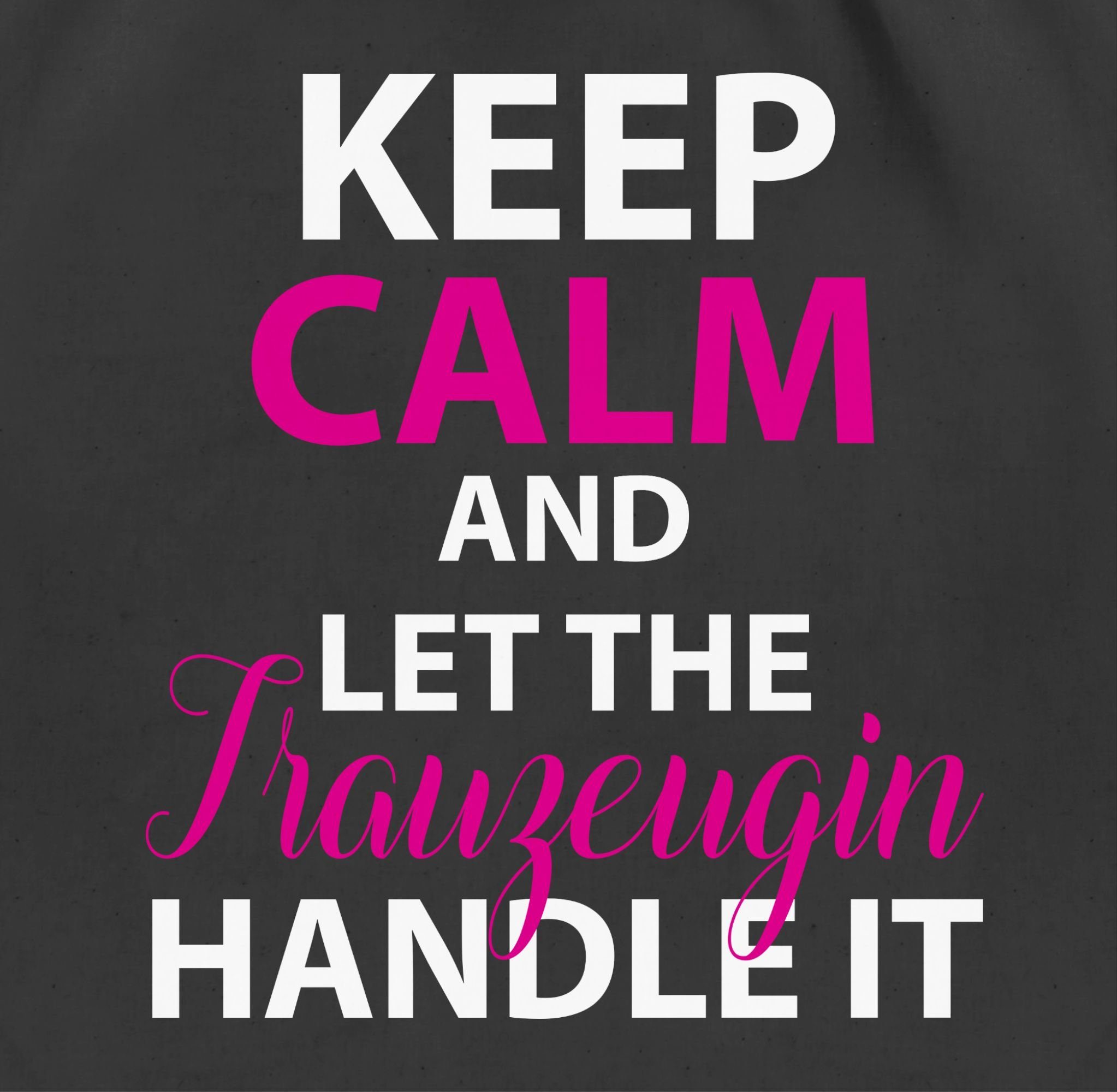 Shirtracer Turnbeutel Keep Calm Trauzeugin, JGA Junggesellenabschied Frauen