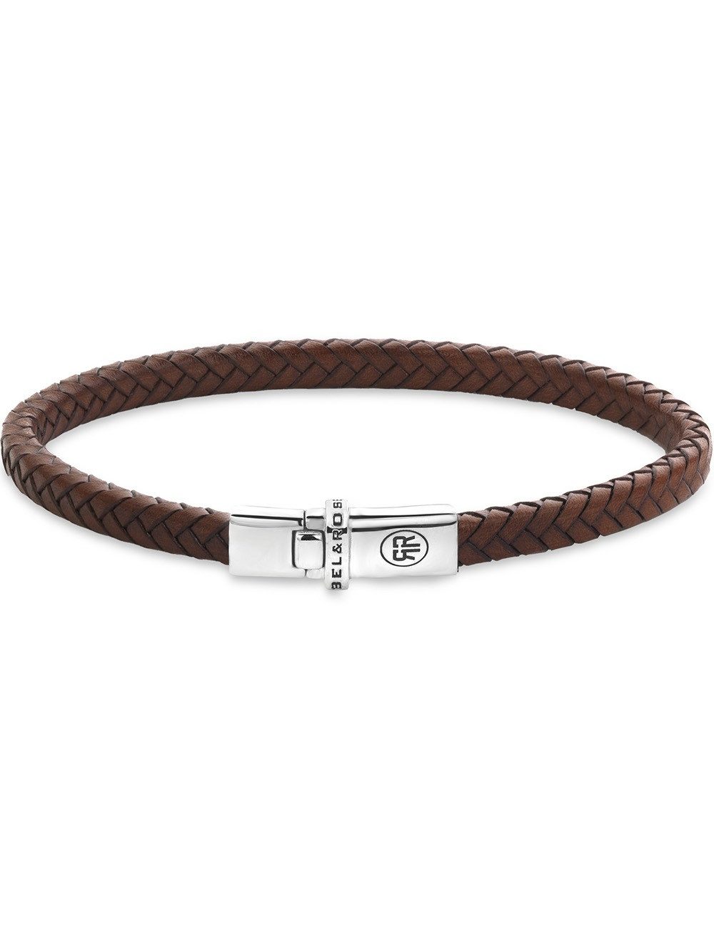Armband Rebel & Rose RR-L0176-S-M Armband Xtra Small Braided Cognac