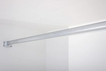 MOEBLO Schiebetürenschrank EVA 05 (Garderobe Schiebtüren Schlafzimmer Wohnzimmerschrank, mit Spiegel, Schwebetürenschrank 2-türig Schrank Kleiderschrank) (B x H x T): 160x195x61 cm