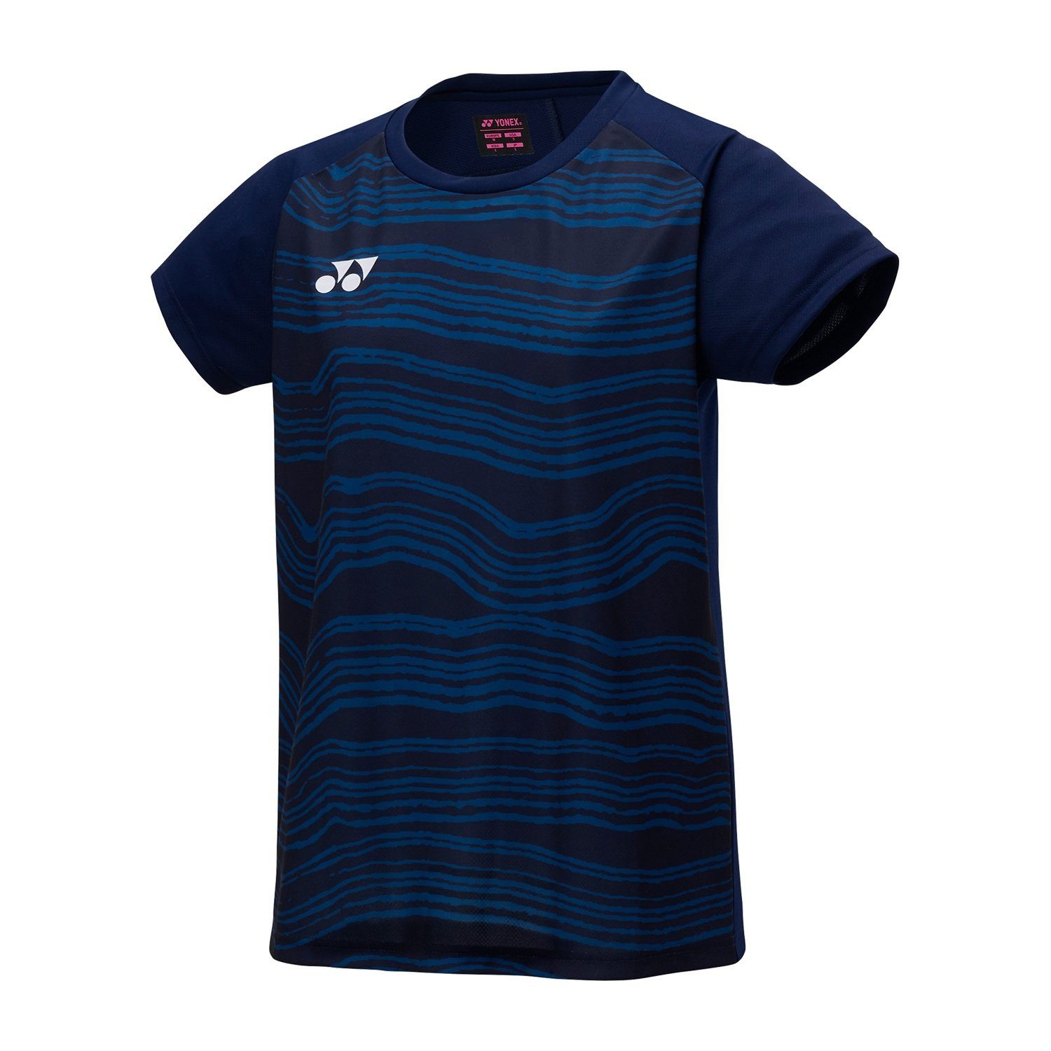 Yonex T-Shirt Crew Neck Club Team YM0050 (100% Polyester) 2025 navyblau Damen