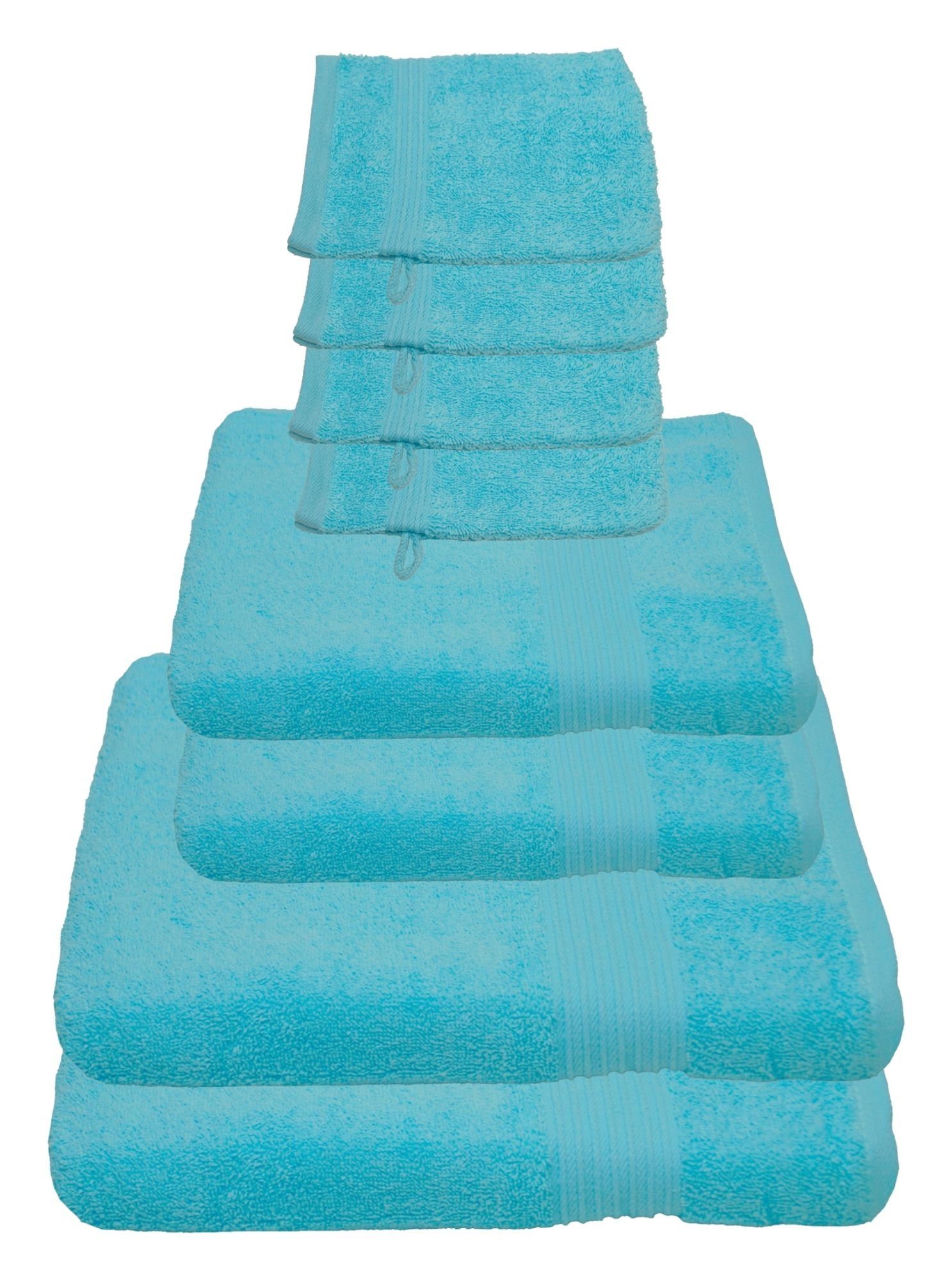 Julie Julsen Handtücher 8-Handtücher-Babyblau, Baumwolle (8-St) günstig online kaufen