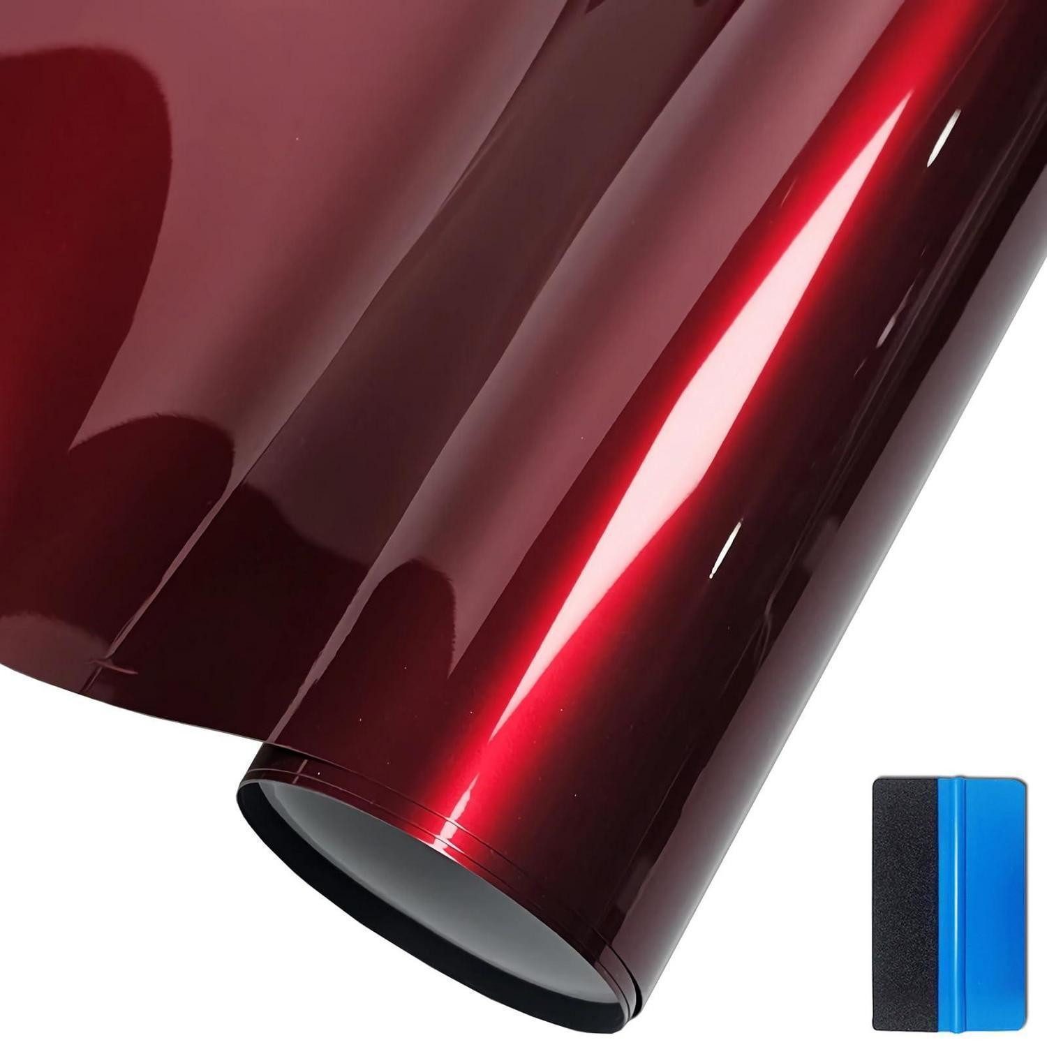 LuxusKollektion Aufkleber Vinylfolie Aufkleber Auto Decal Wrapfolie DIY Rot Rot 5cm x 900cm