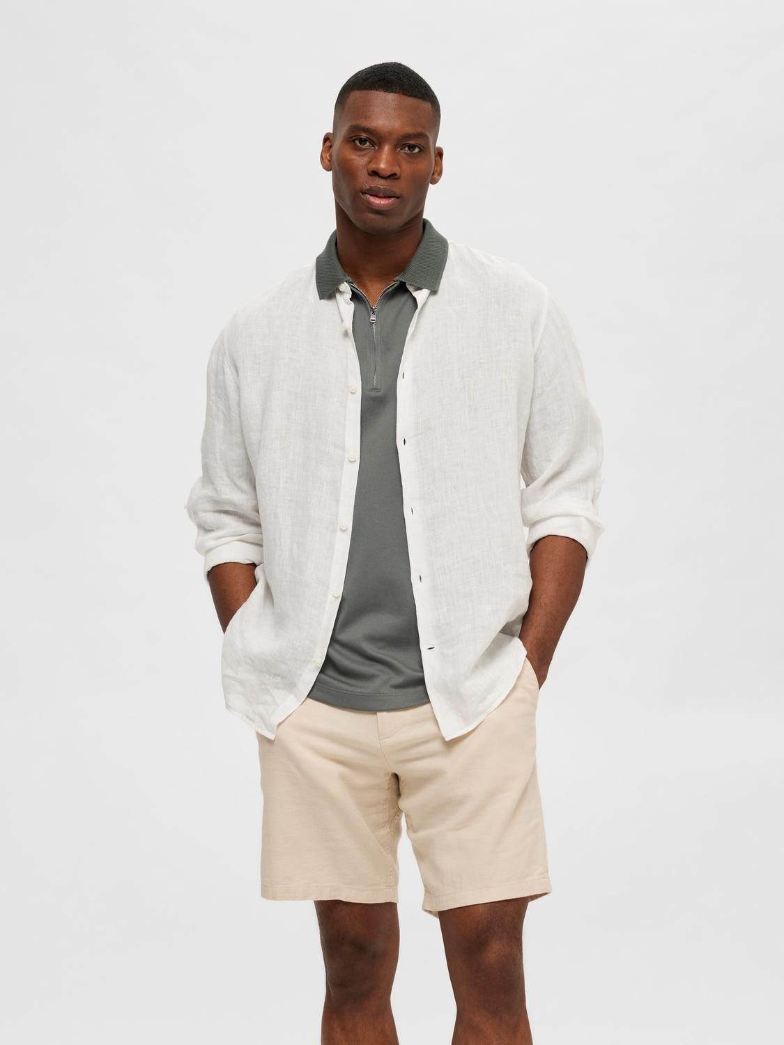 Selected Poloshirt SLHFAVE ZIP SS POLO NOOS günstig online kaufen