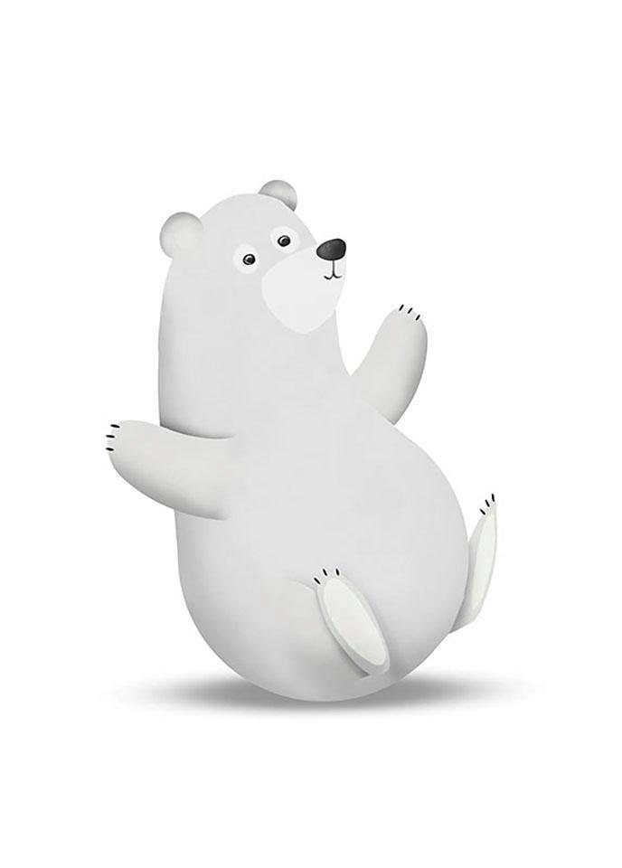 Bear, (1 Cute Poster Schlafzimmer, Komar Kinderzimmer, Wohnzimmer Polar St), Tiere Animal