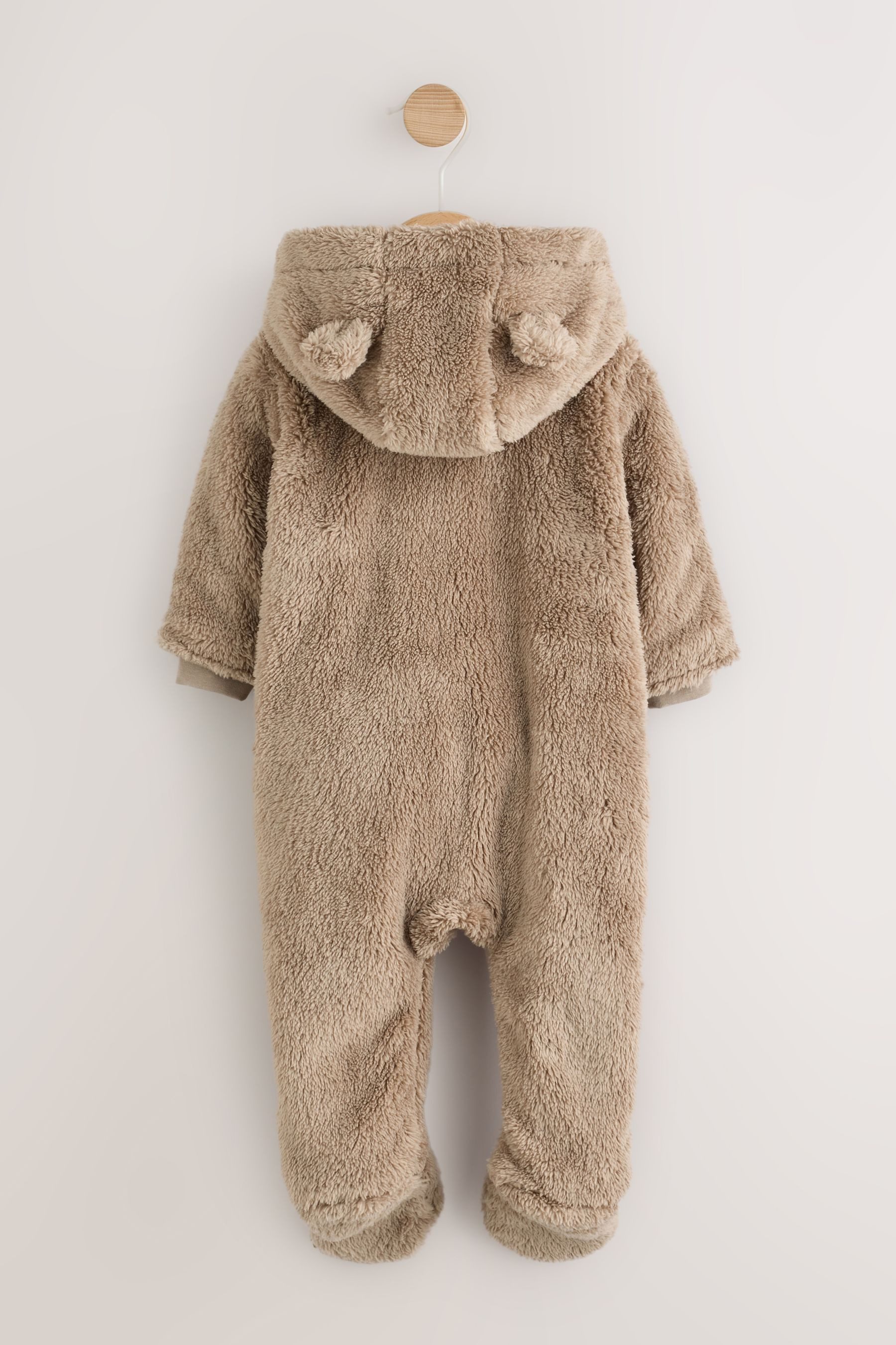 Next Fleeceoverall Gesteppter Baby-Einteiler mit Kapuze aus Polyamid (1-tlg) – Bild 2 von 5