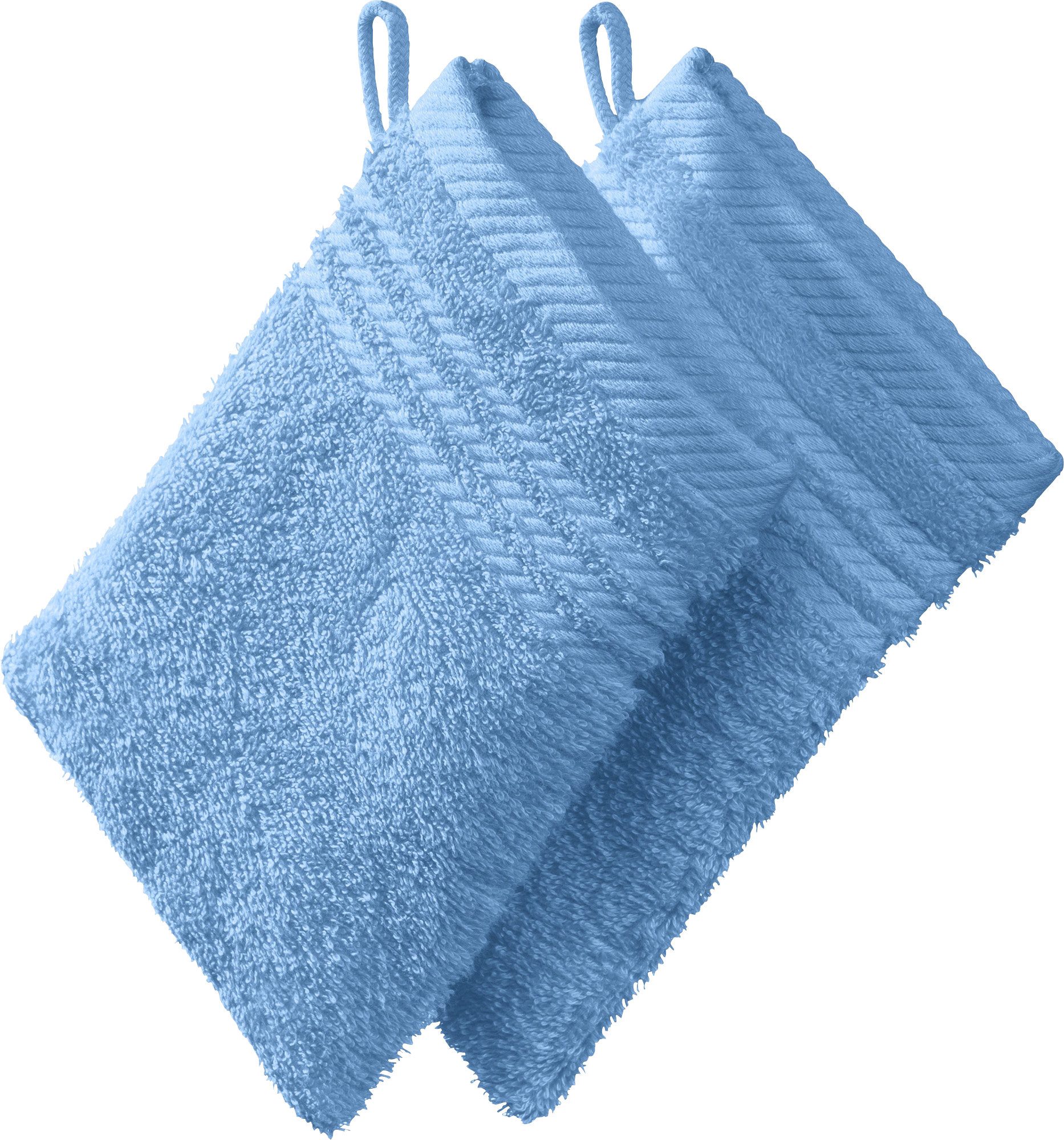 REDBEST Waschhandschuh Waschhandschuh 2er-Pack, Frottier, Walk-Frottier Uni