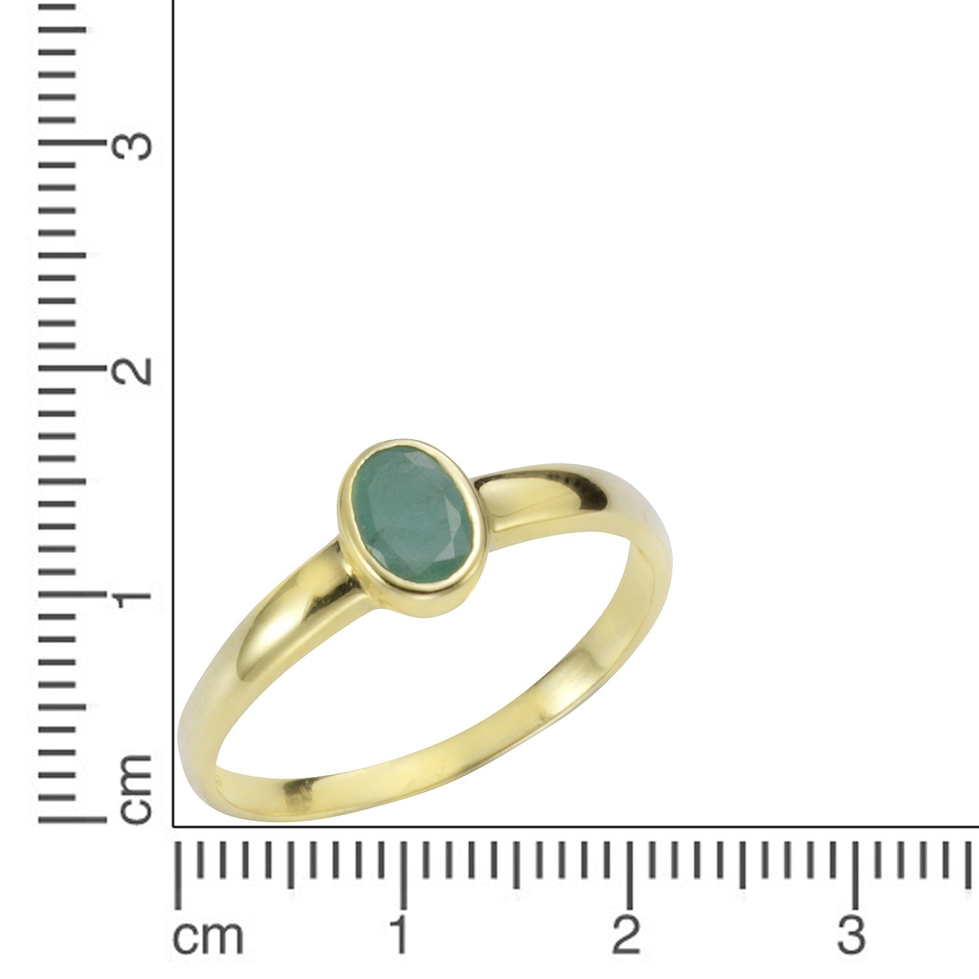 Vivance Fingerring 375/- Gelbgold mit Smaragd günstig online kaufen