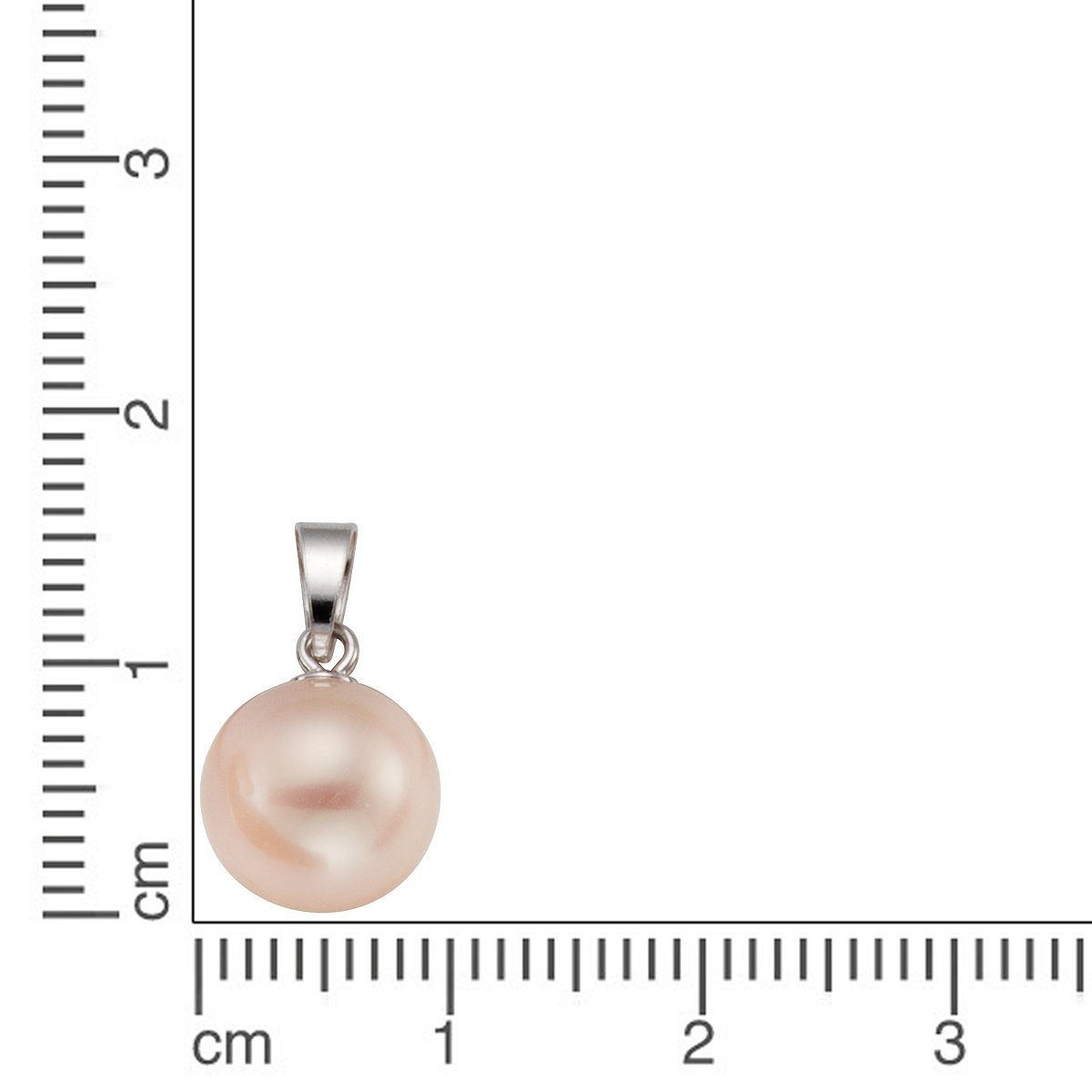 Vivance Kettenanhänger 925 Silber rhodiniert Süßwasserzuchtperle natur-pink günstig online kaufen