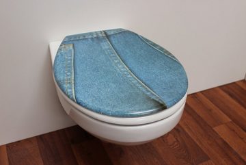 ADOB WC-Sitz Jeans, sehr stabil, universal passend