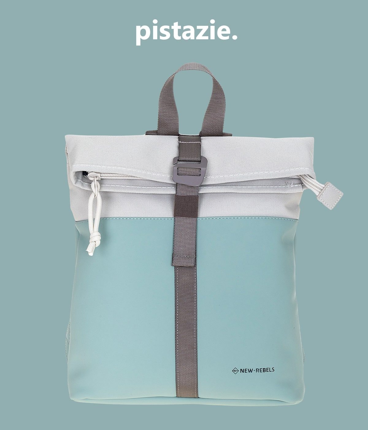 NEW REBELS Freizeitrucksack Damen klein Rucksack Handtasche Tasche, Reise Freizeit Bag wasserabweisend aus Plane + bagboom Etui