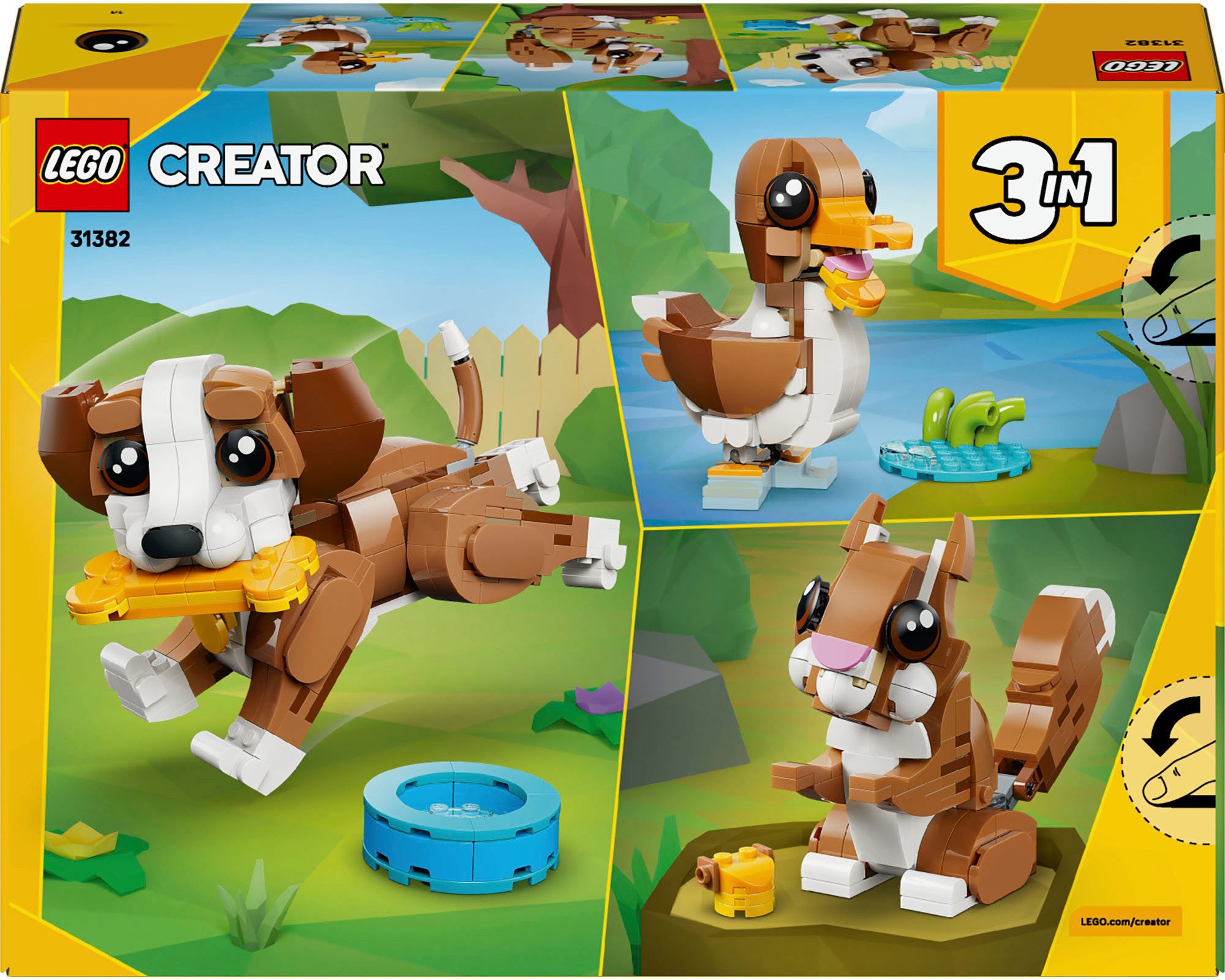 LEGO® Niedliche Tiere: Verspielter Welpe (31382), LEGO Creator Konstruktion günstig online kaufen