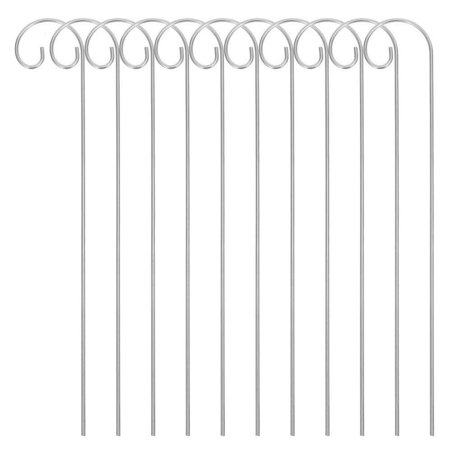 LuxusKollektion Vogelhaus Hirtenhaken Garten 10er Set 30cm Eisen Wetterfest