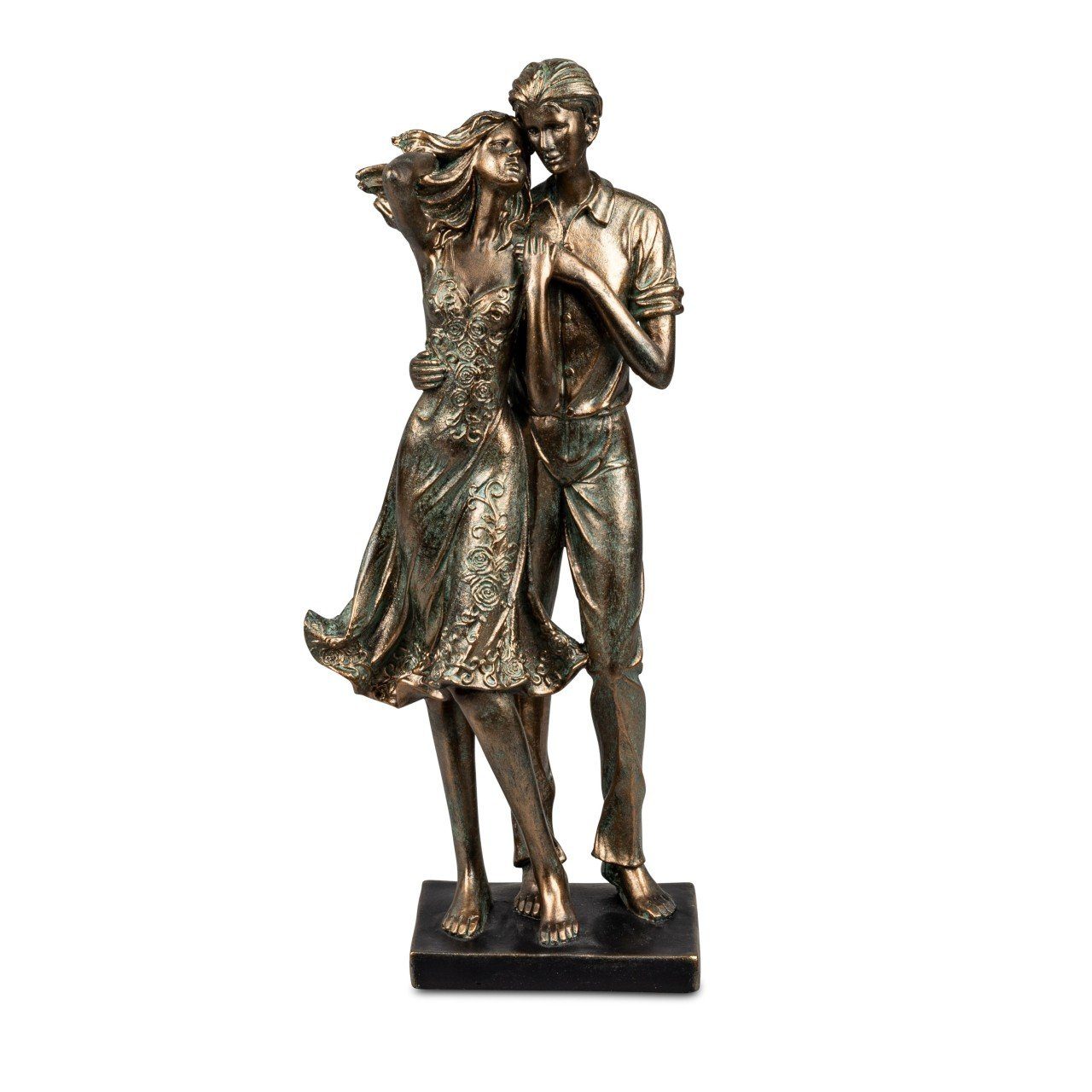B:15cm H:37cm Kunststein Dekofigur, formano Bronze
