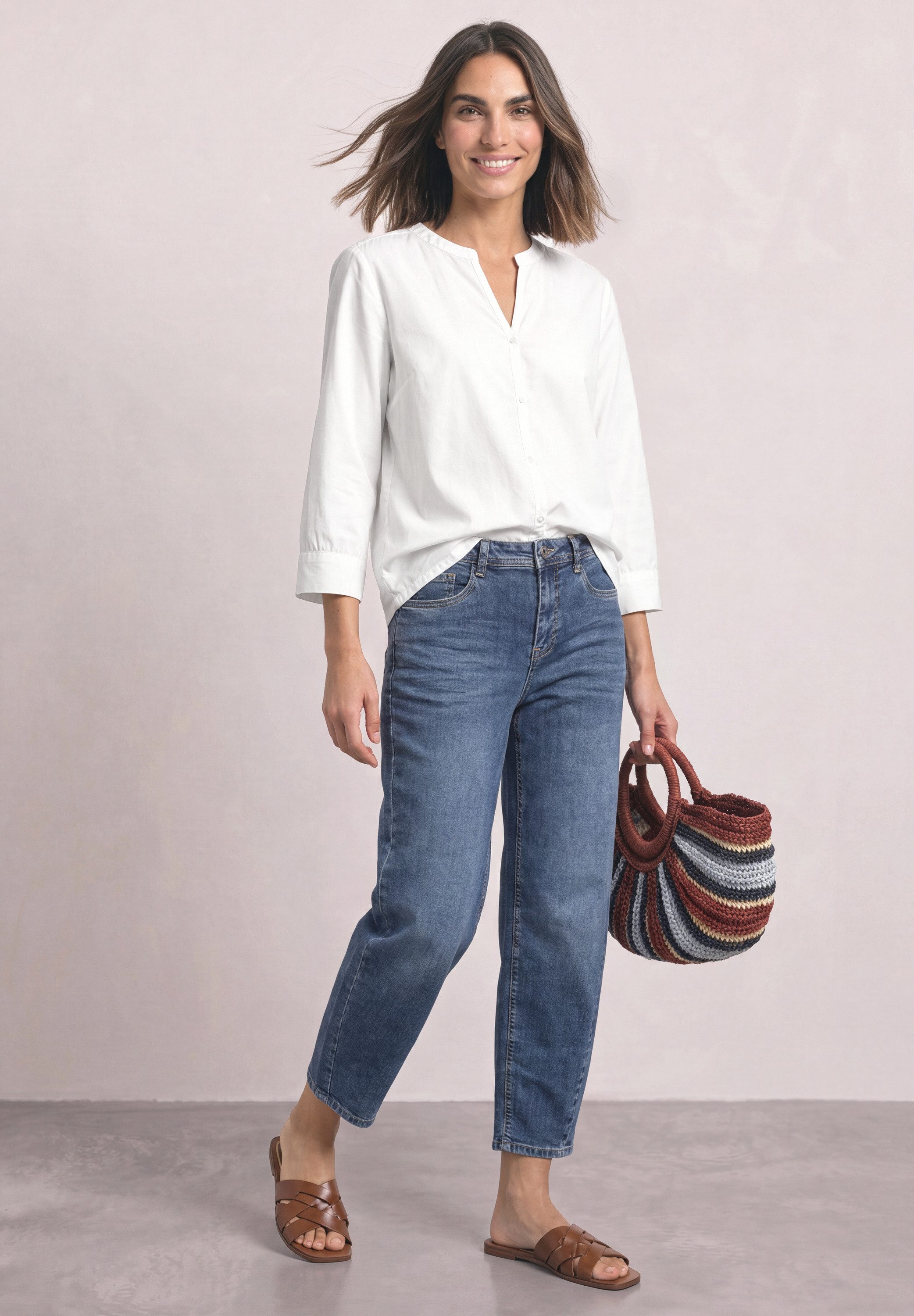 STREET ONE Shirtbluse mit 3/4 Ärmeln