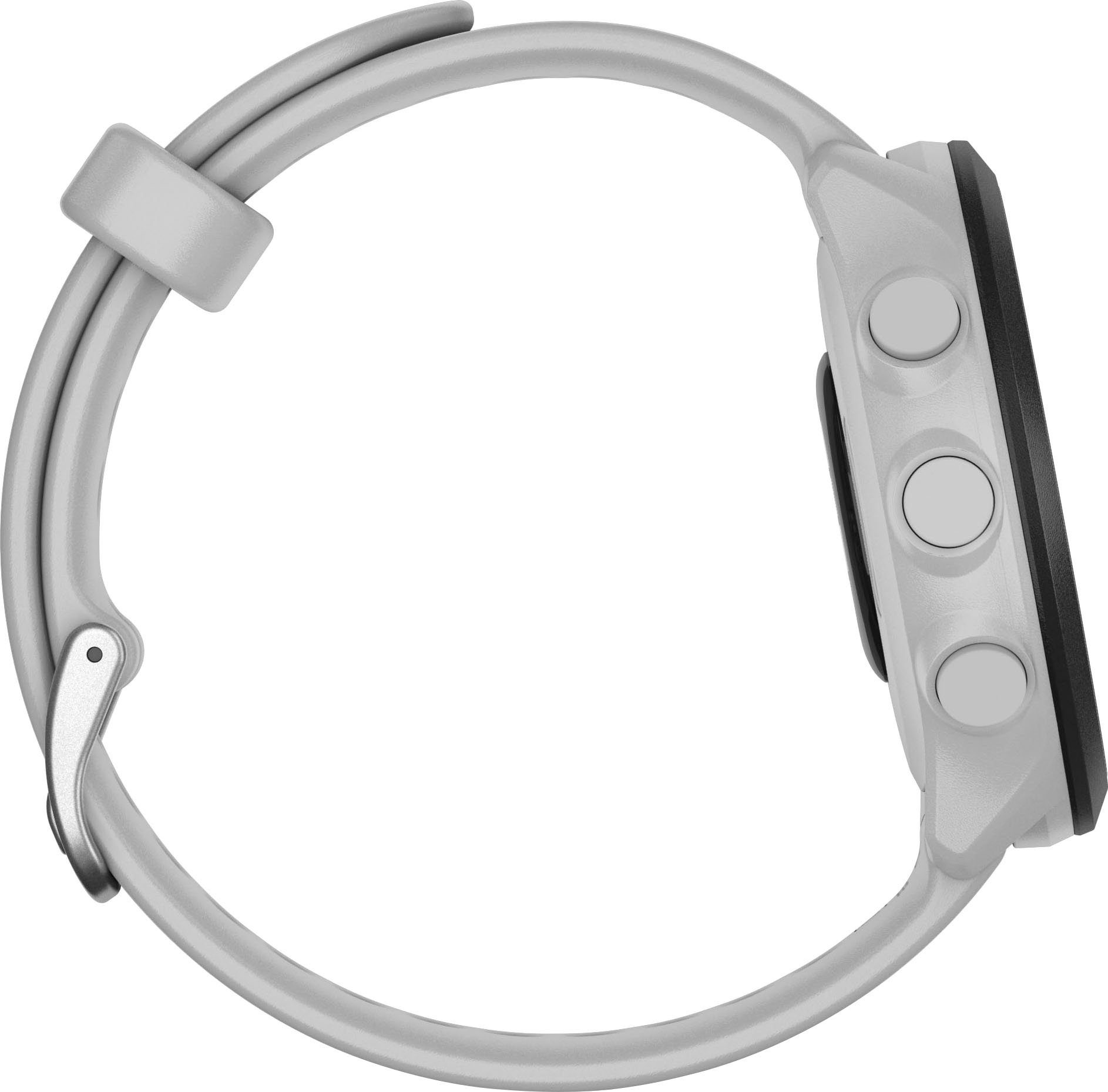 Garmin FORERUNNER Garmin), Weiß (2,64 Multisport- Zoll, 55 schwarz/weiß Smartwatch | GPS-Laufuhr cm/1,04