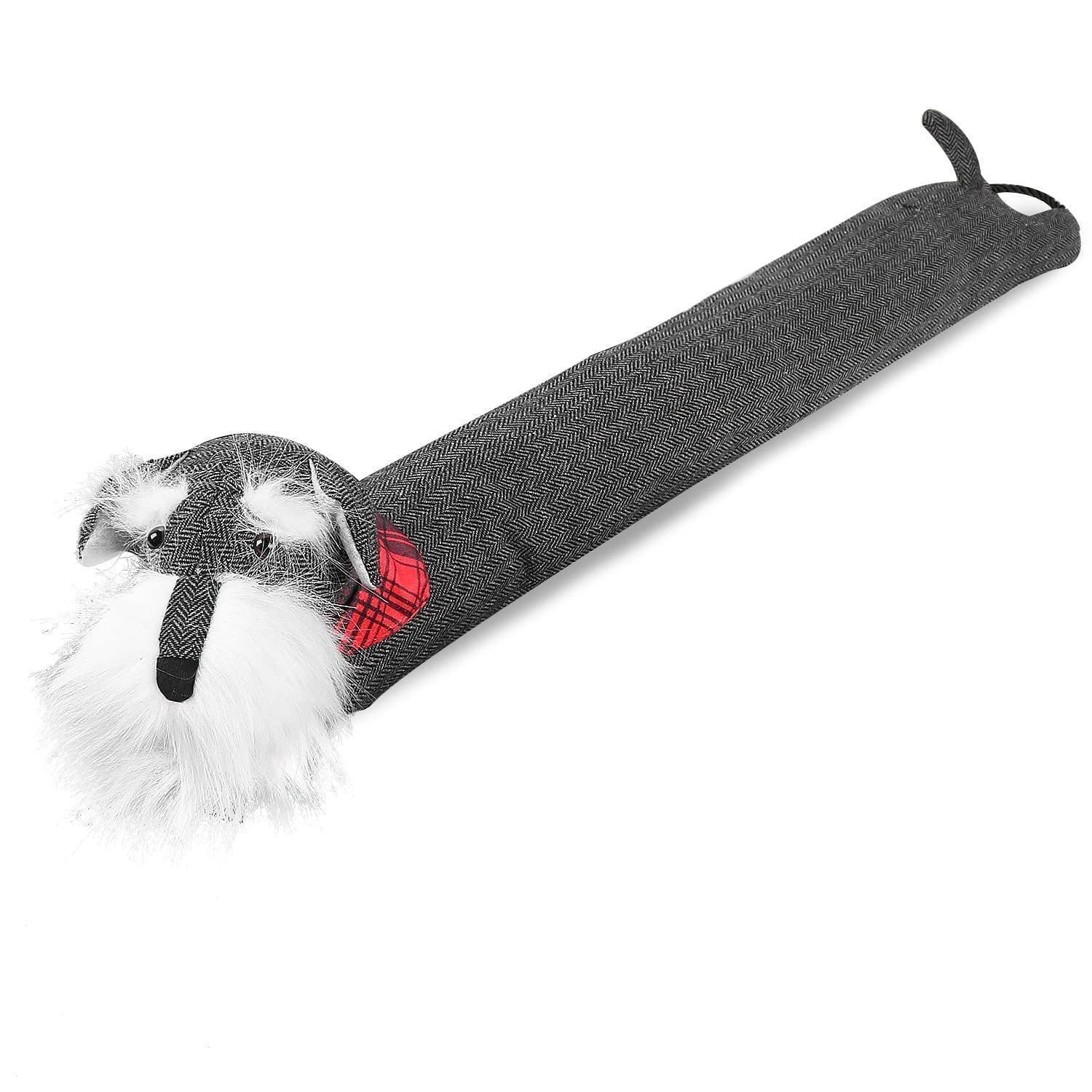 LuxusKollektion Türvorhang Zugluftstopper Hund grau